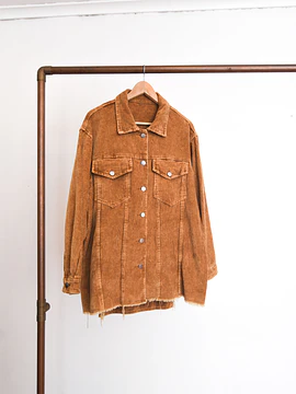 Sobre camisa cotelé camel