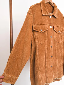 Sobre camisa cotelé camel