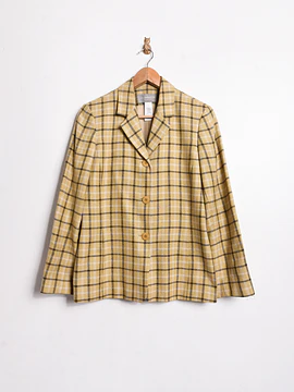 Blazer grilla vintage lino y seda