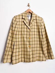 Blazer grilla vintage lino y seda