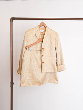 Power suit brocato golden