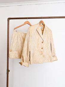 Power suit brocato golden