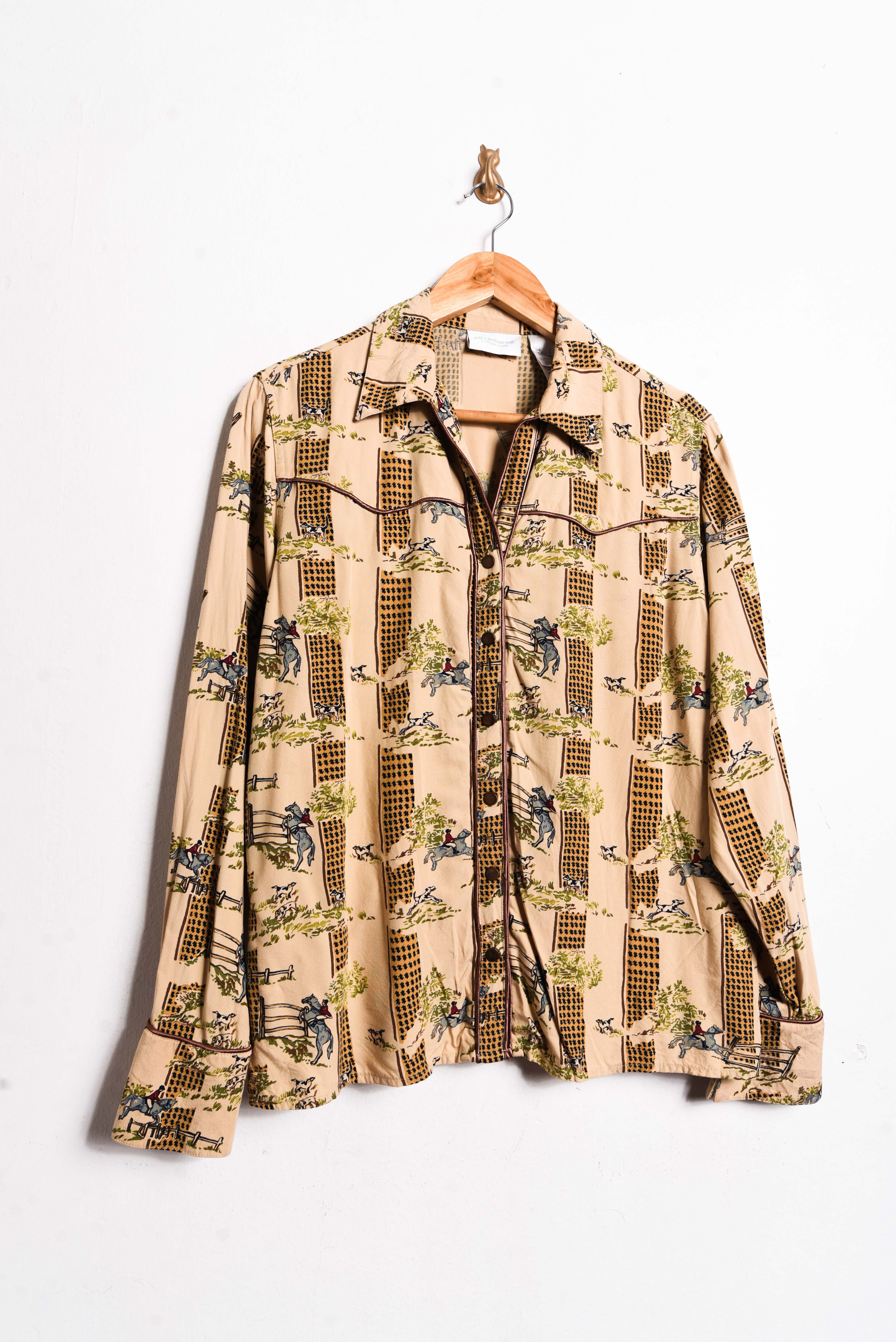 Camisa pastel yellow western