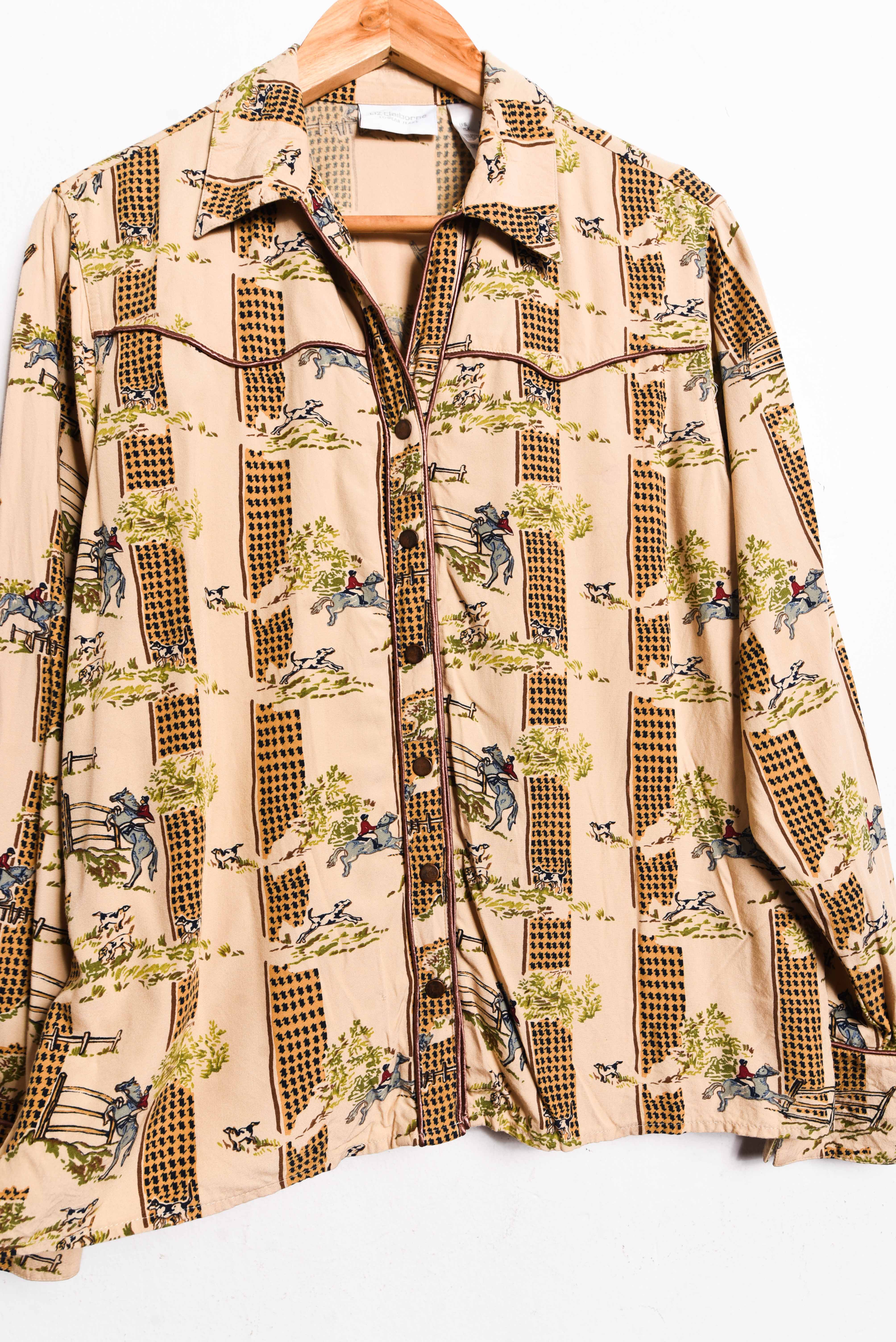 Camisa pastel yellow western