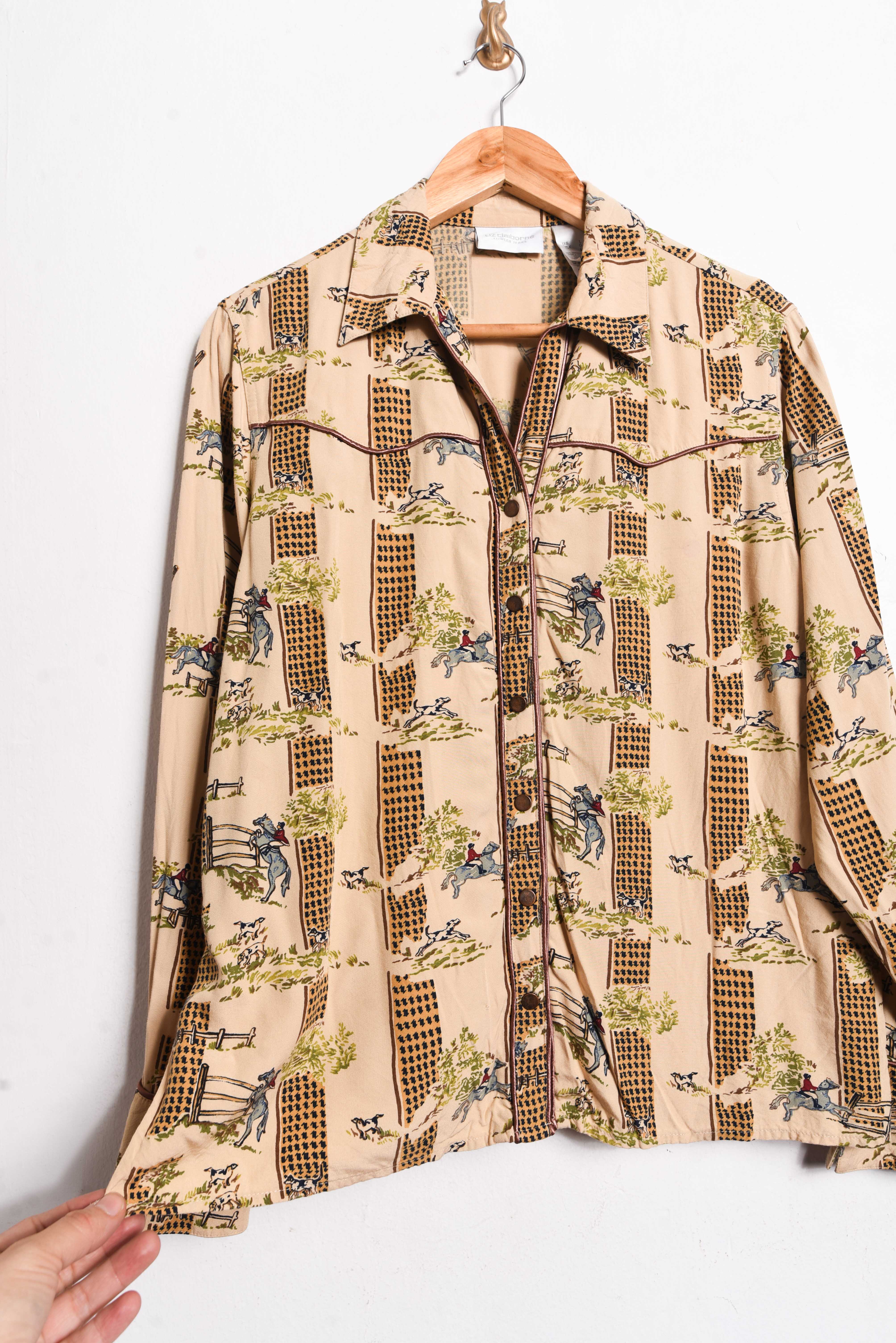 Camisa pastel yellow western