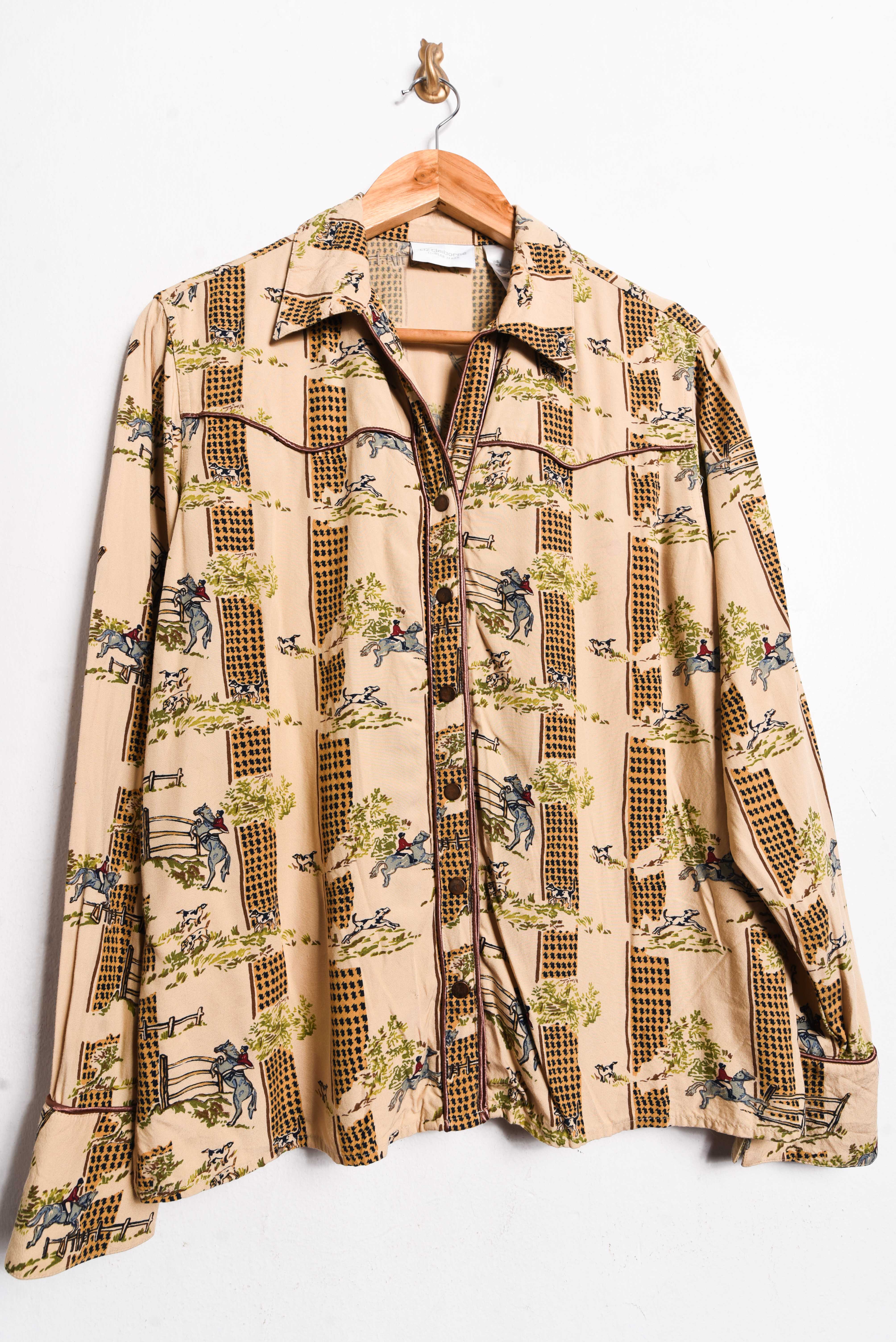 Camisa pastel yellow western