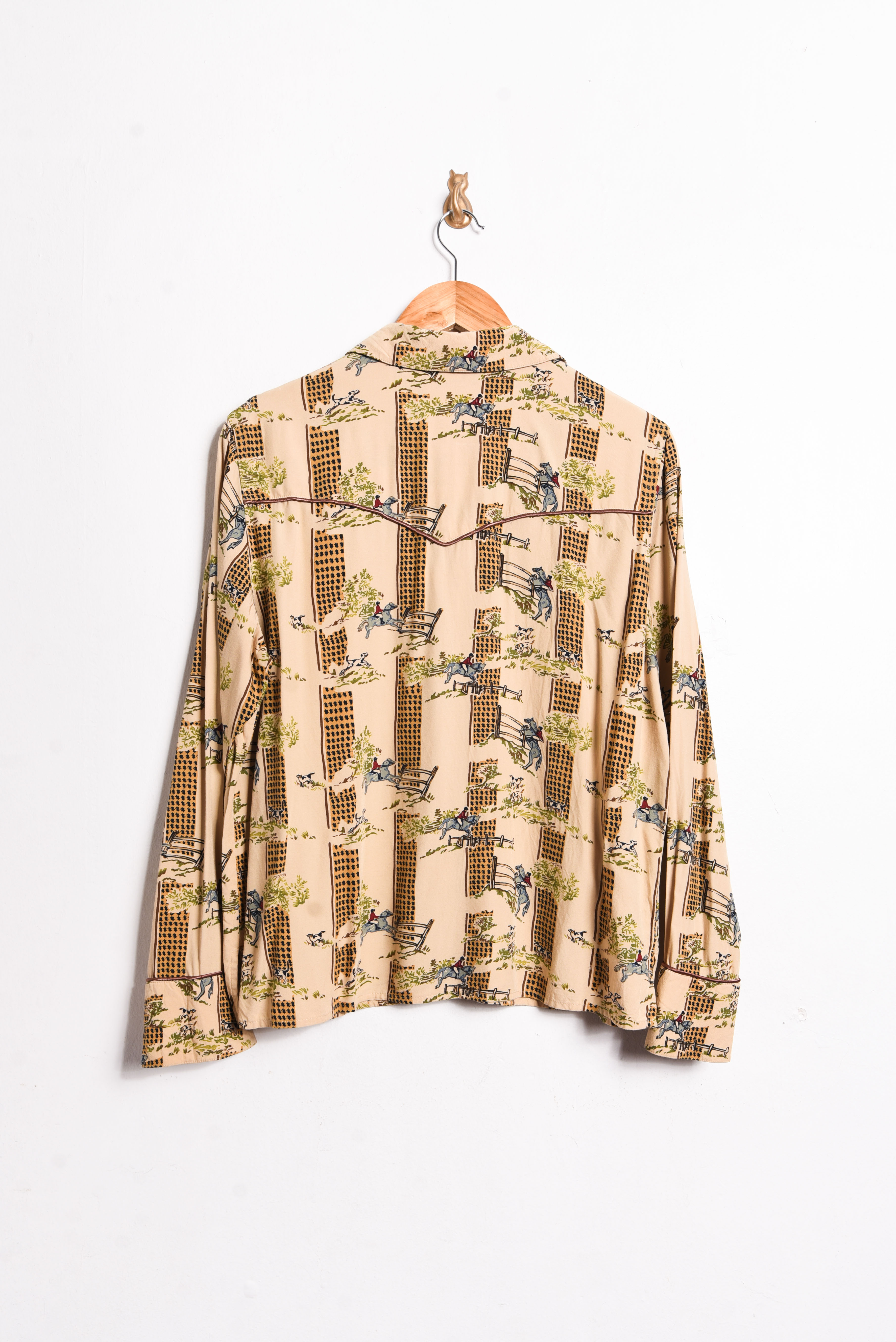 Camisa pastel yellow western