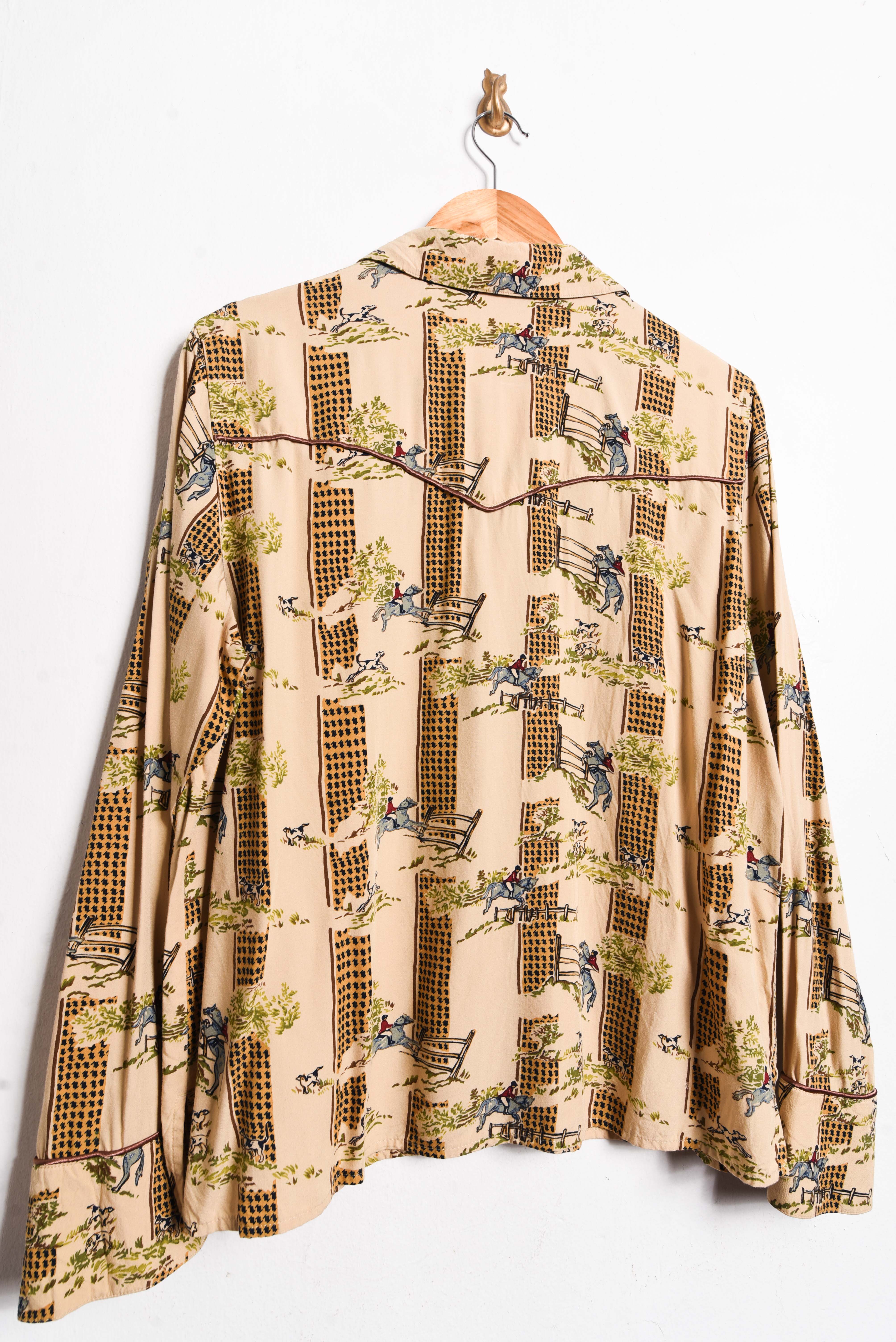 Camisa pastel yellow western