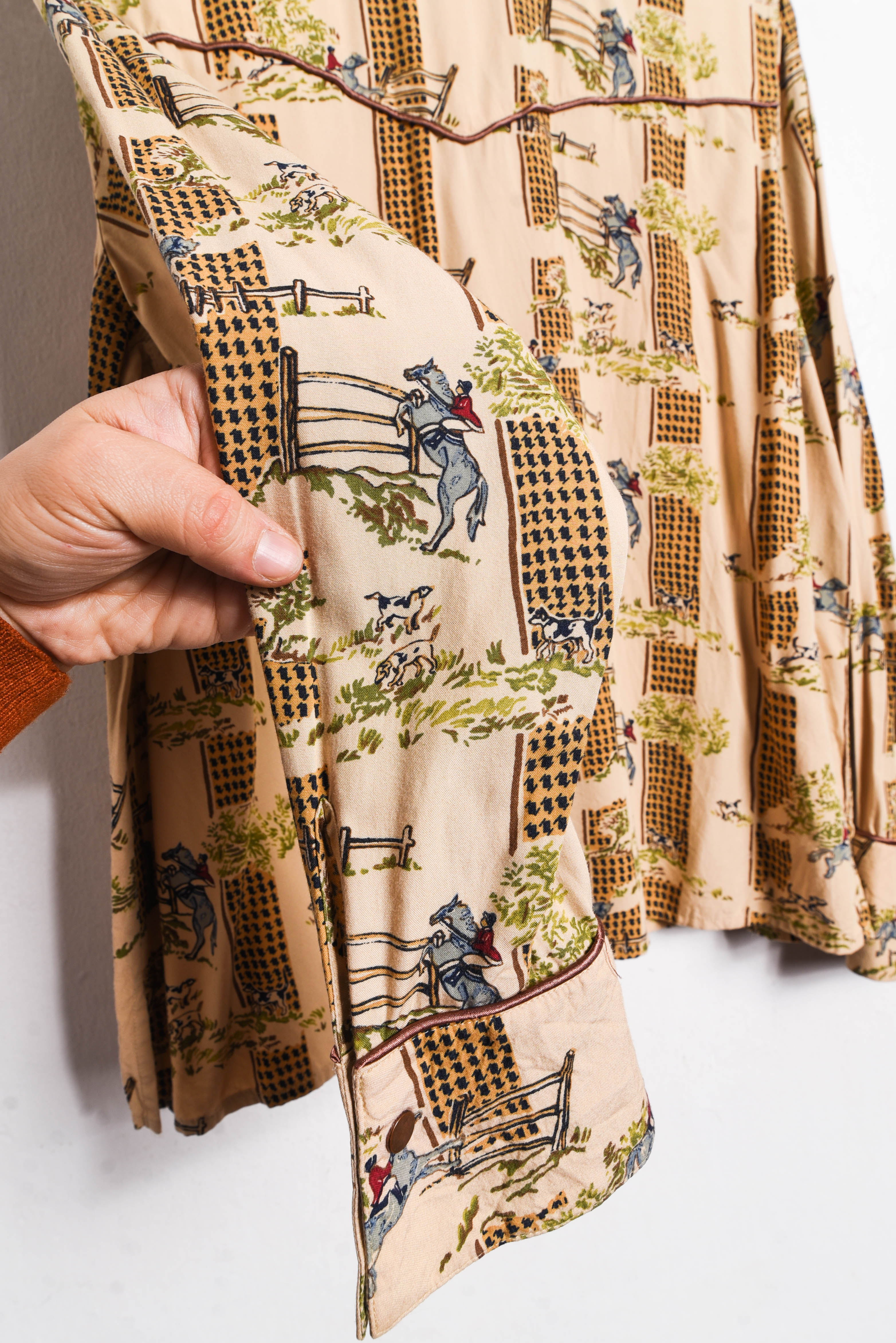 Camisa pastel yellow western