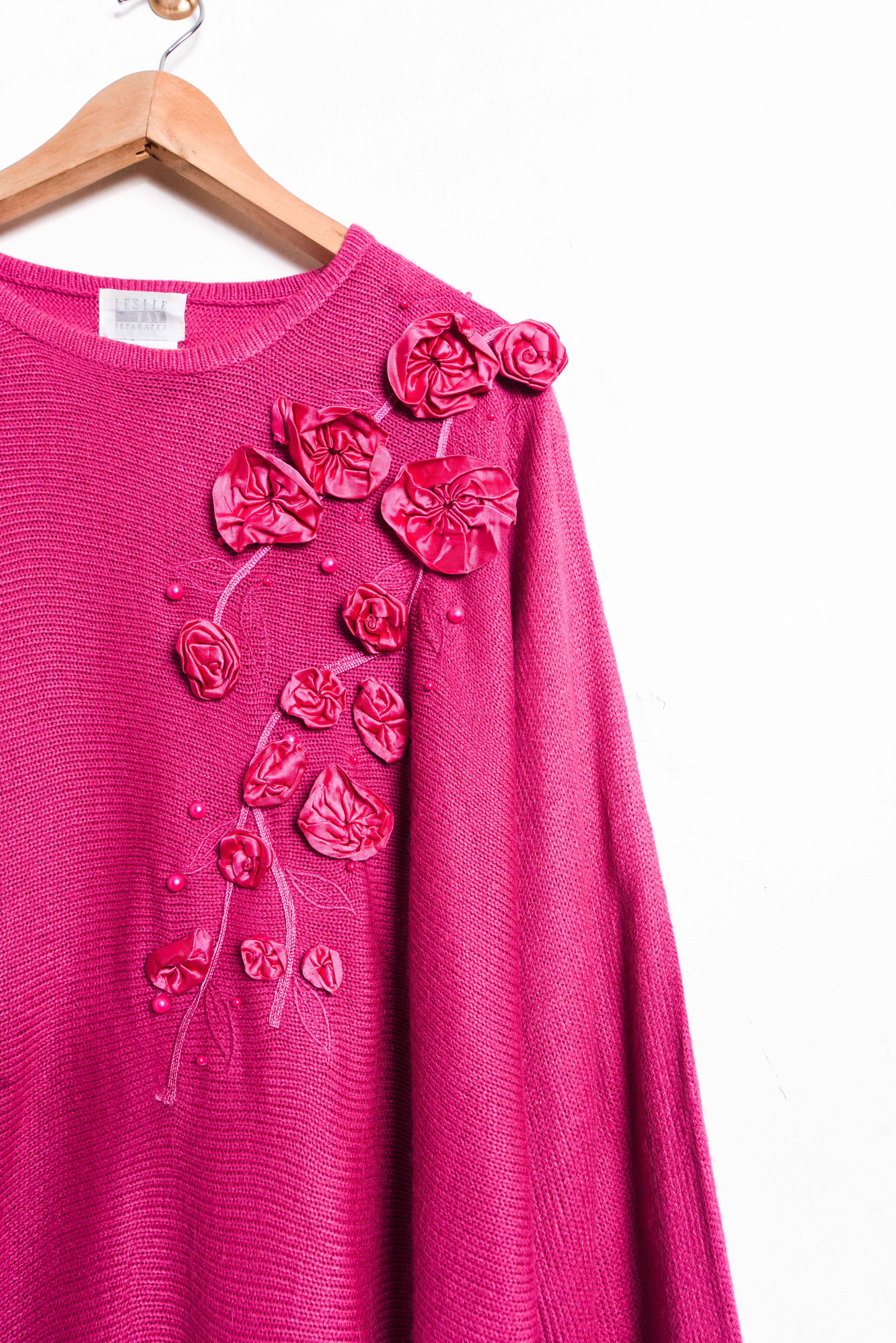 Chaleco vintage power pink
