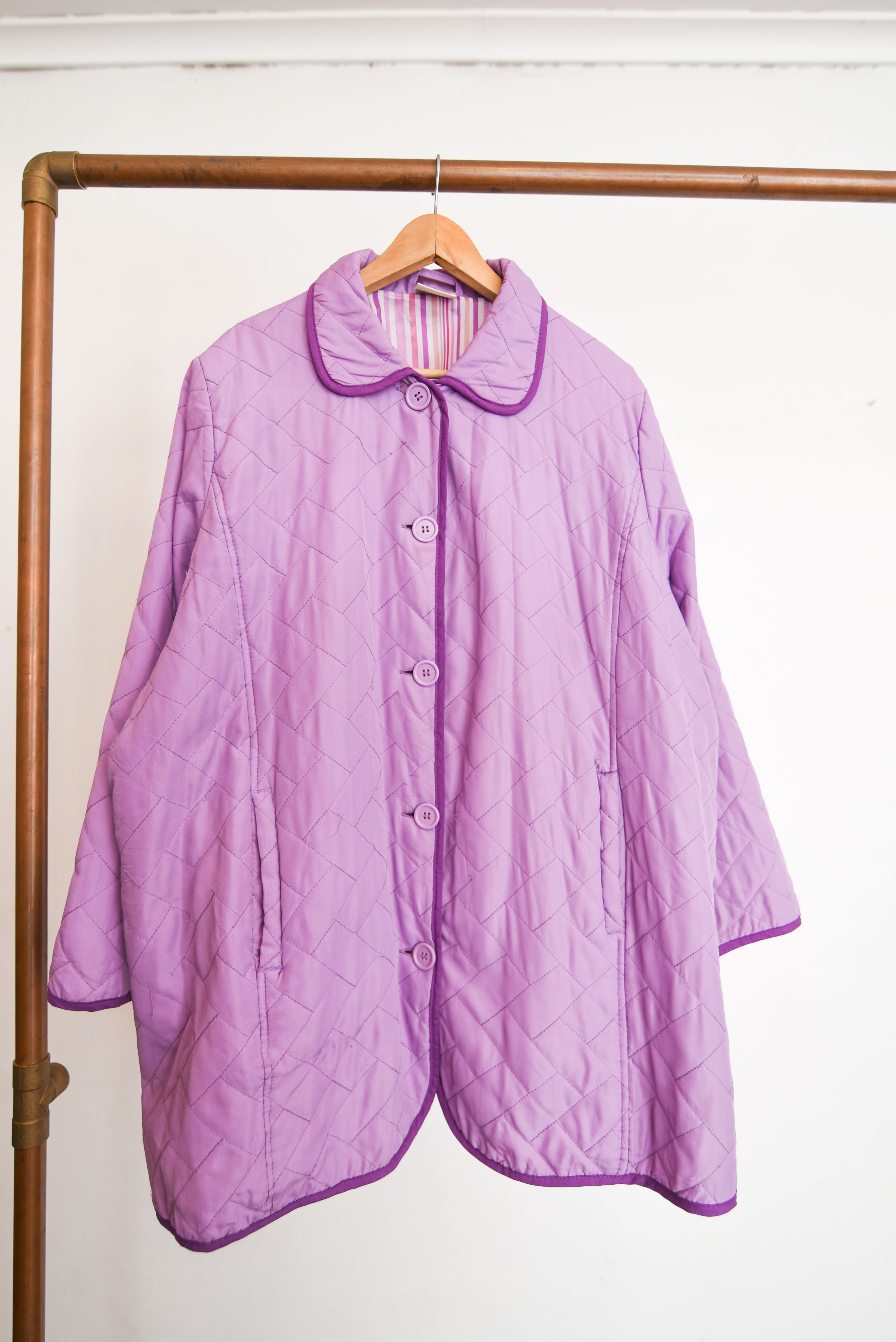 Chaqueta quilted lila