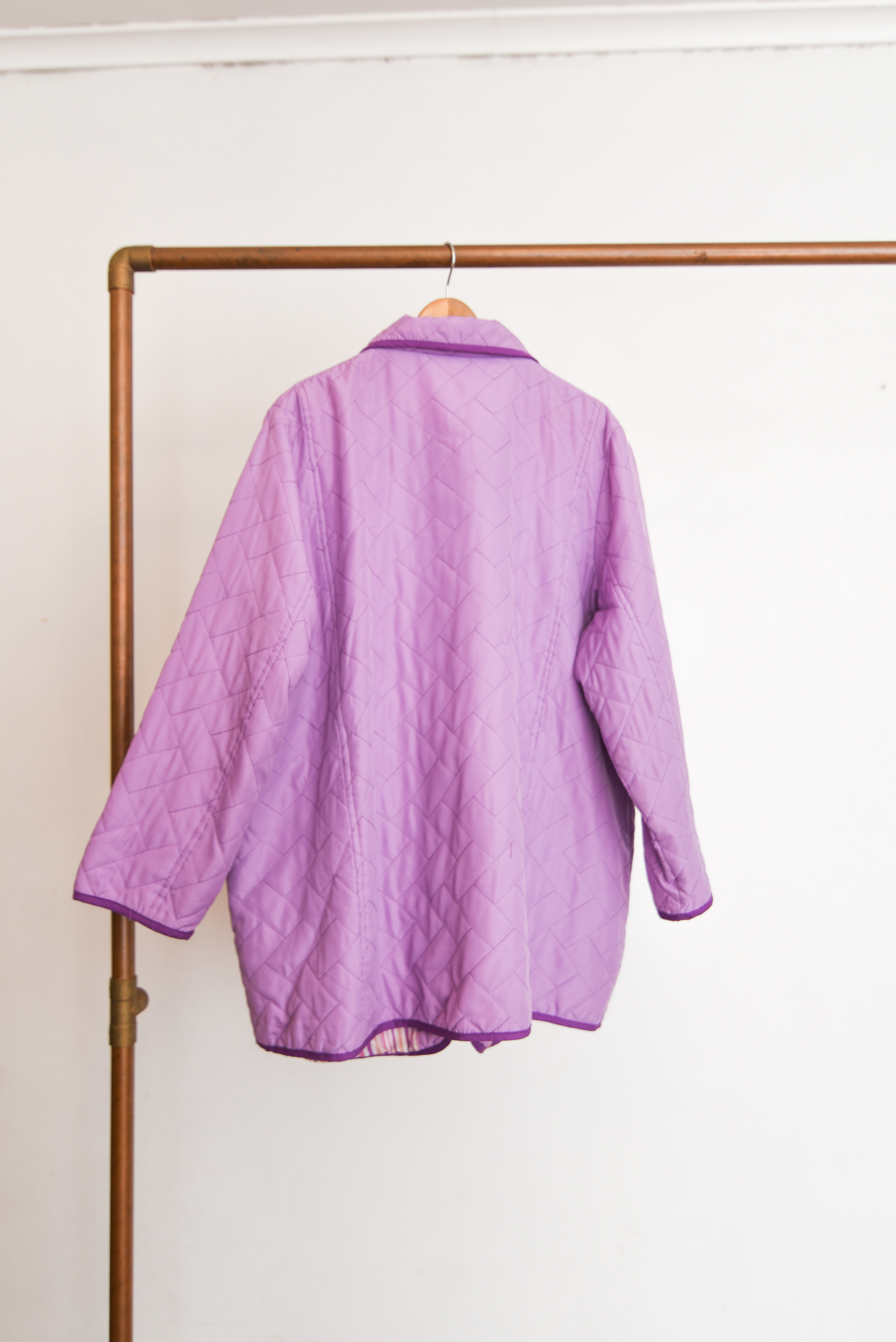 Chaqueta quilted lila