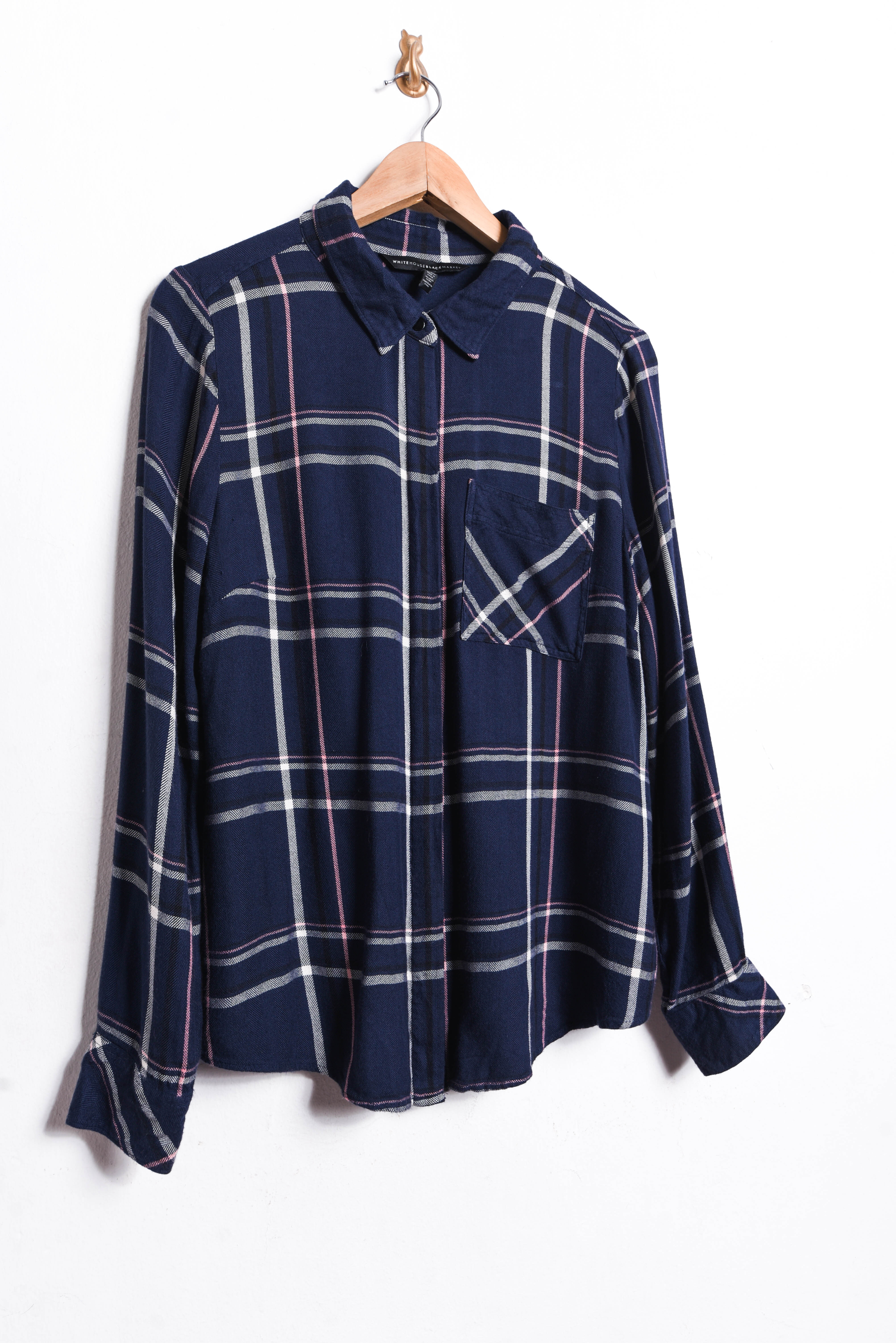 Camisa leñadora azul tartán