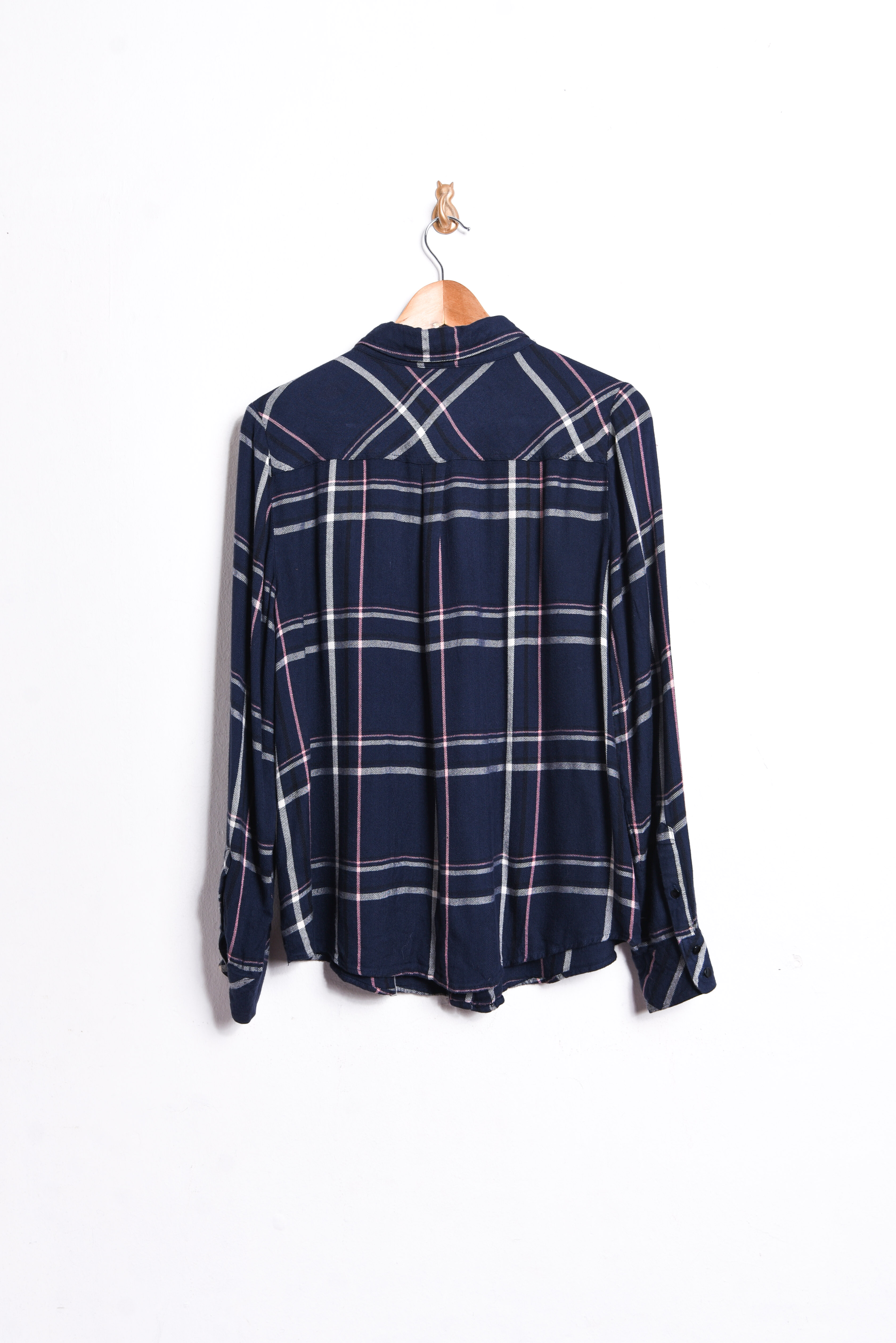 Camisa leñadora azul tartán