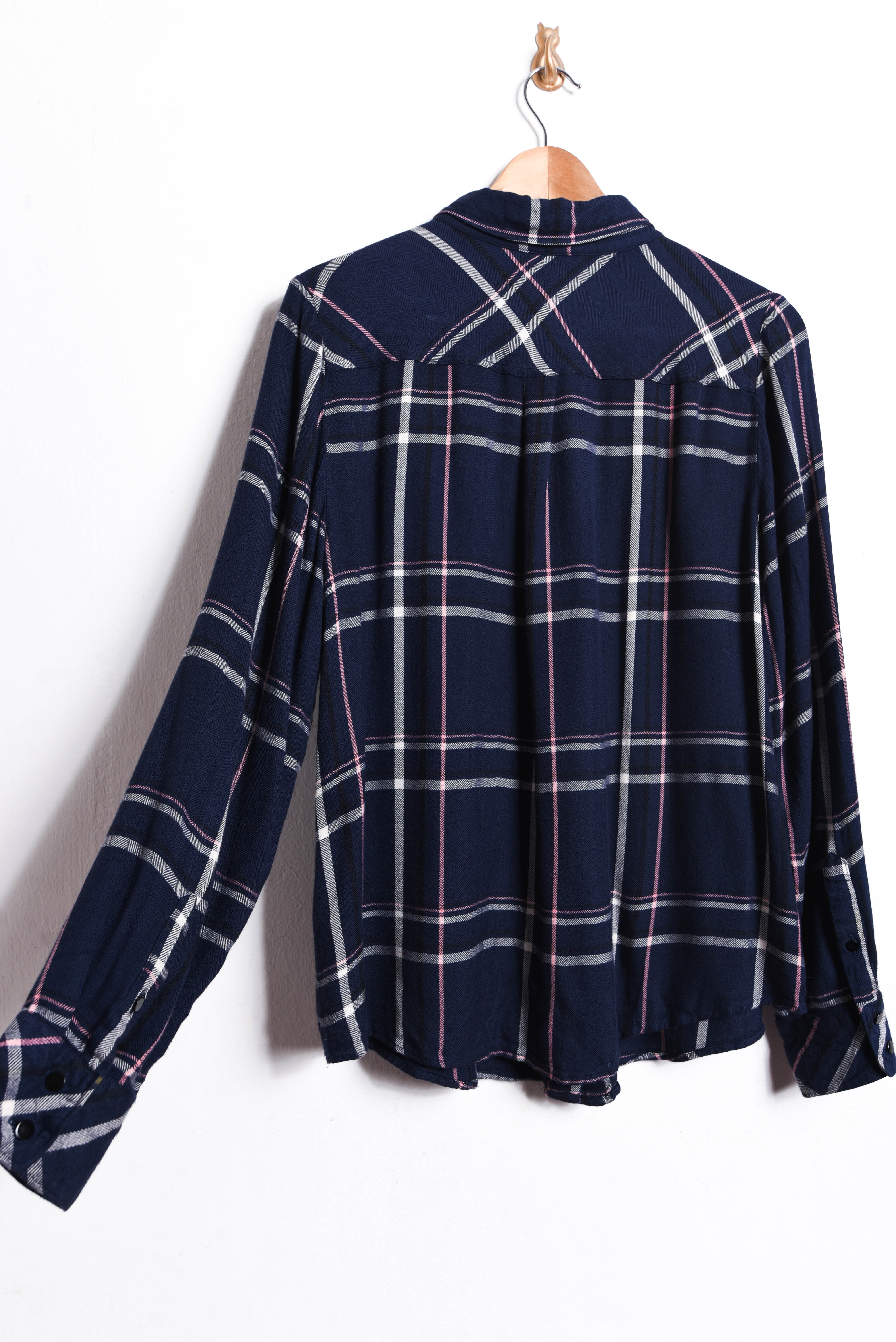 Camisa leñadora azul tartán