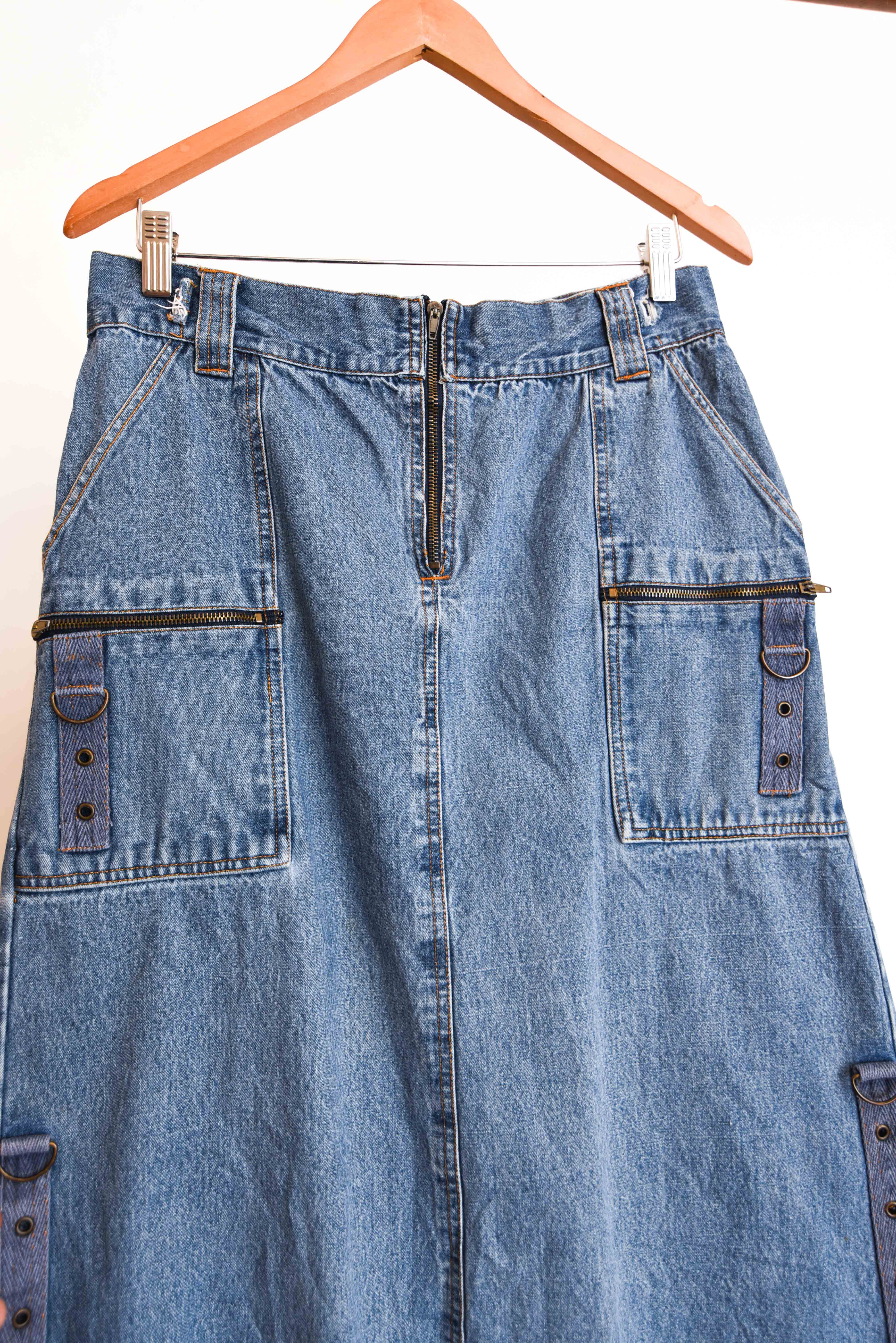 Maxi falda 90s denim
