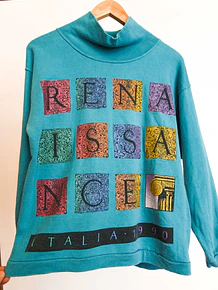 Polerón turquesa Italia 1990
