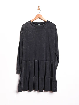 Vestido grafito capas