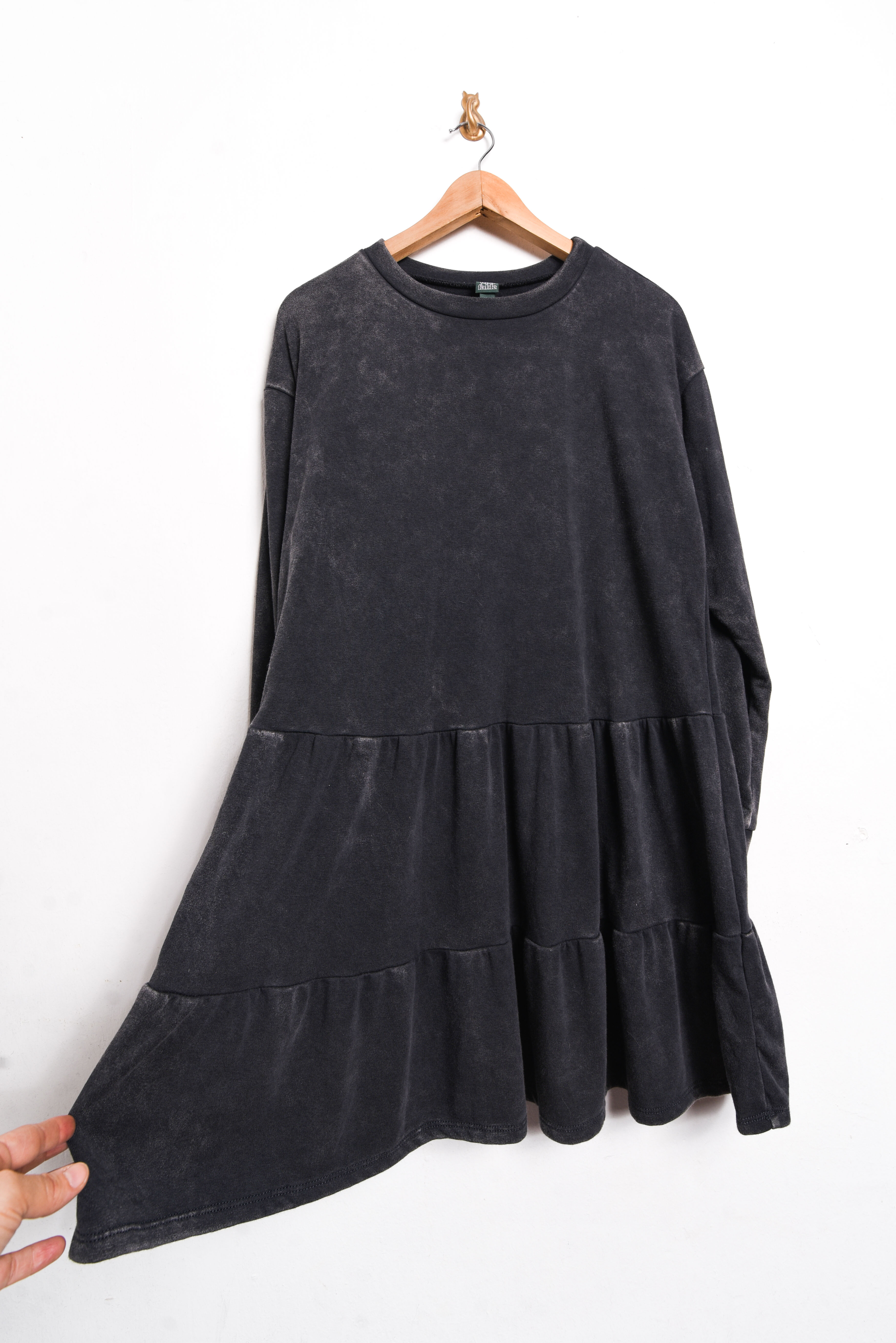 Vestido grafito capas