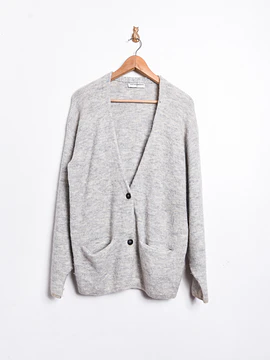 Cardigan gris perla Lana