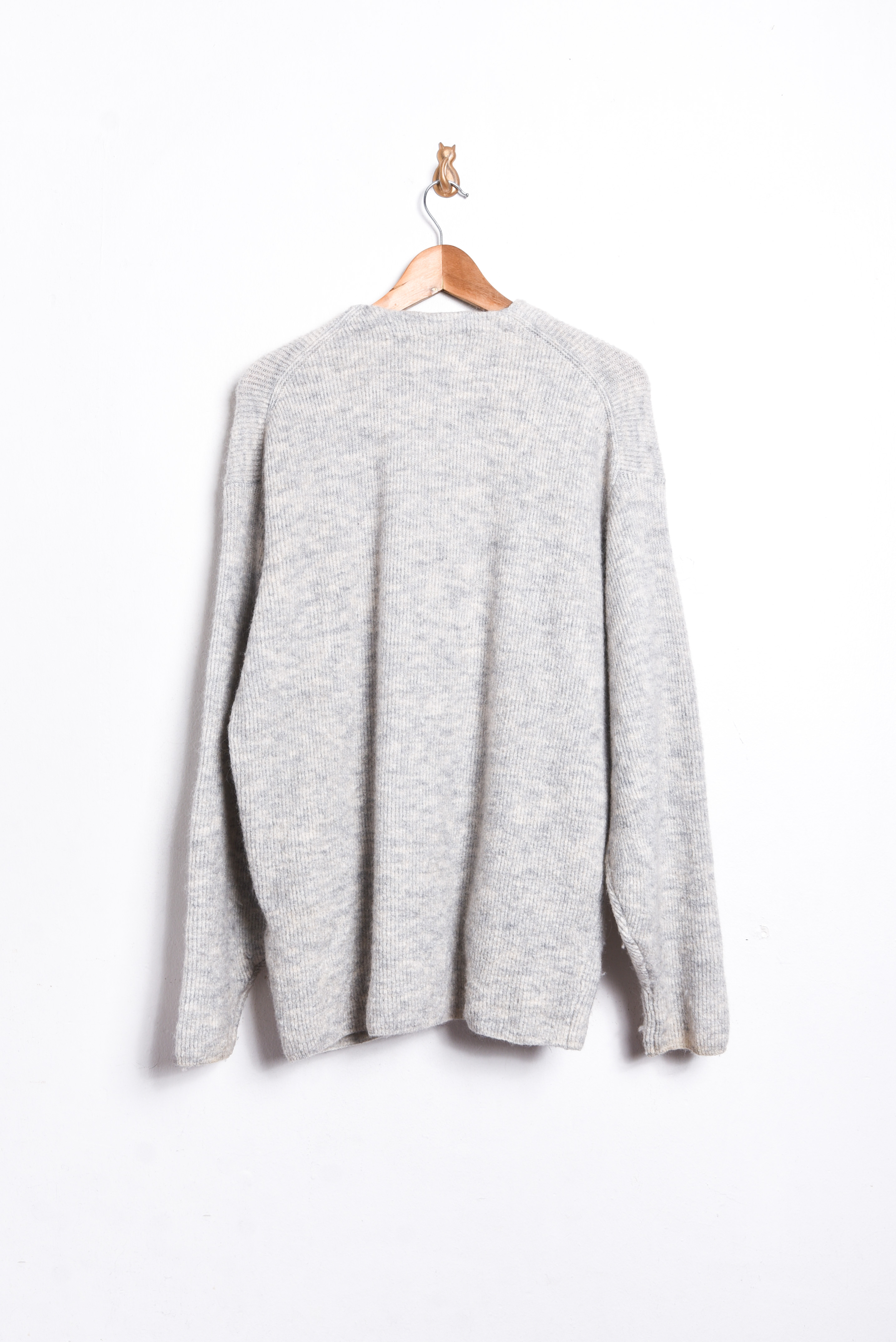 Cardigan gris perla Lana