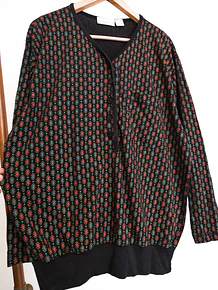 Polera 90s rombos Liz Claiborne