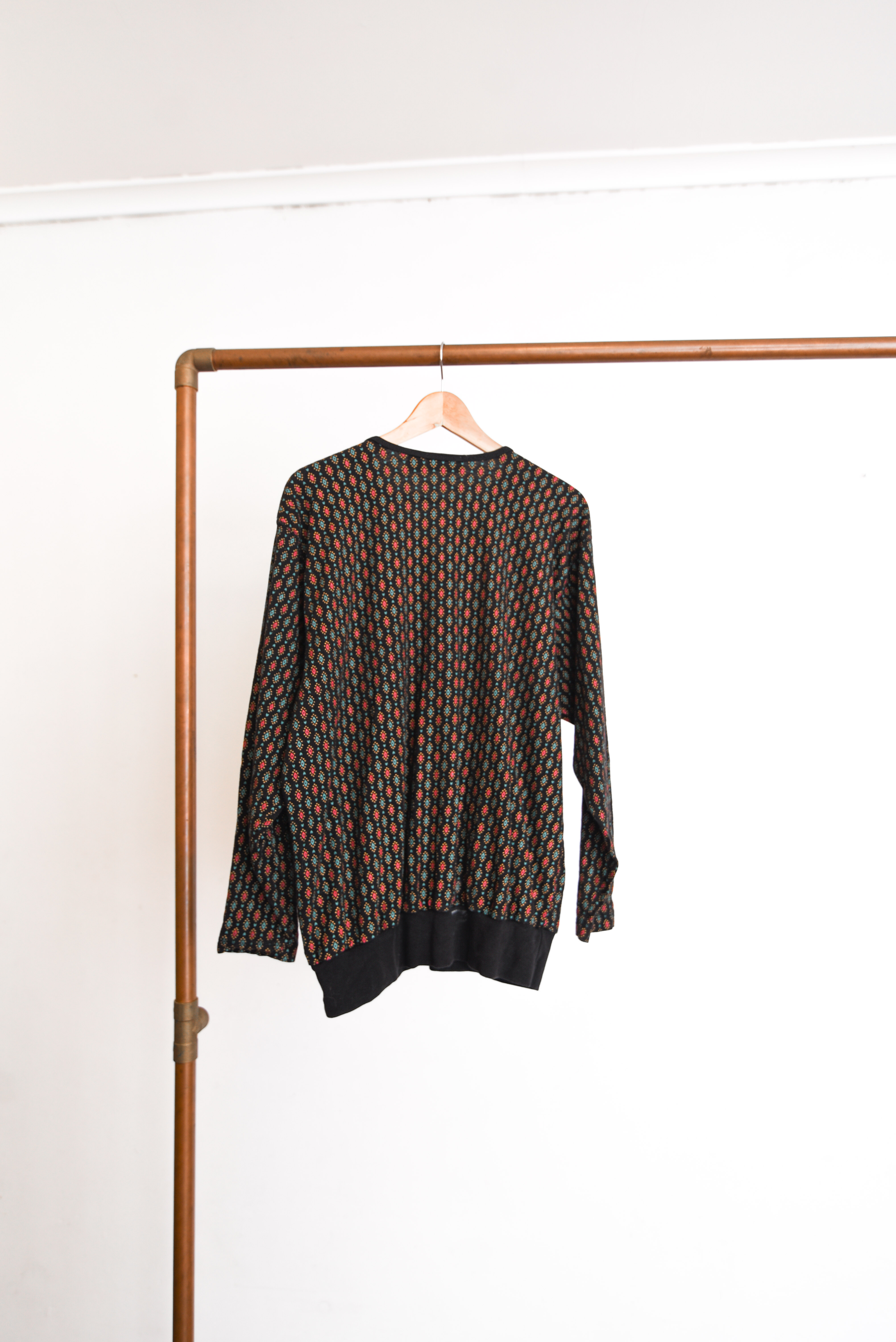 Polera 90s rombos Liz Claiborne