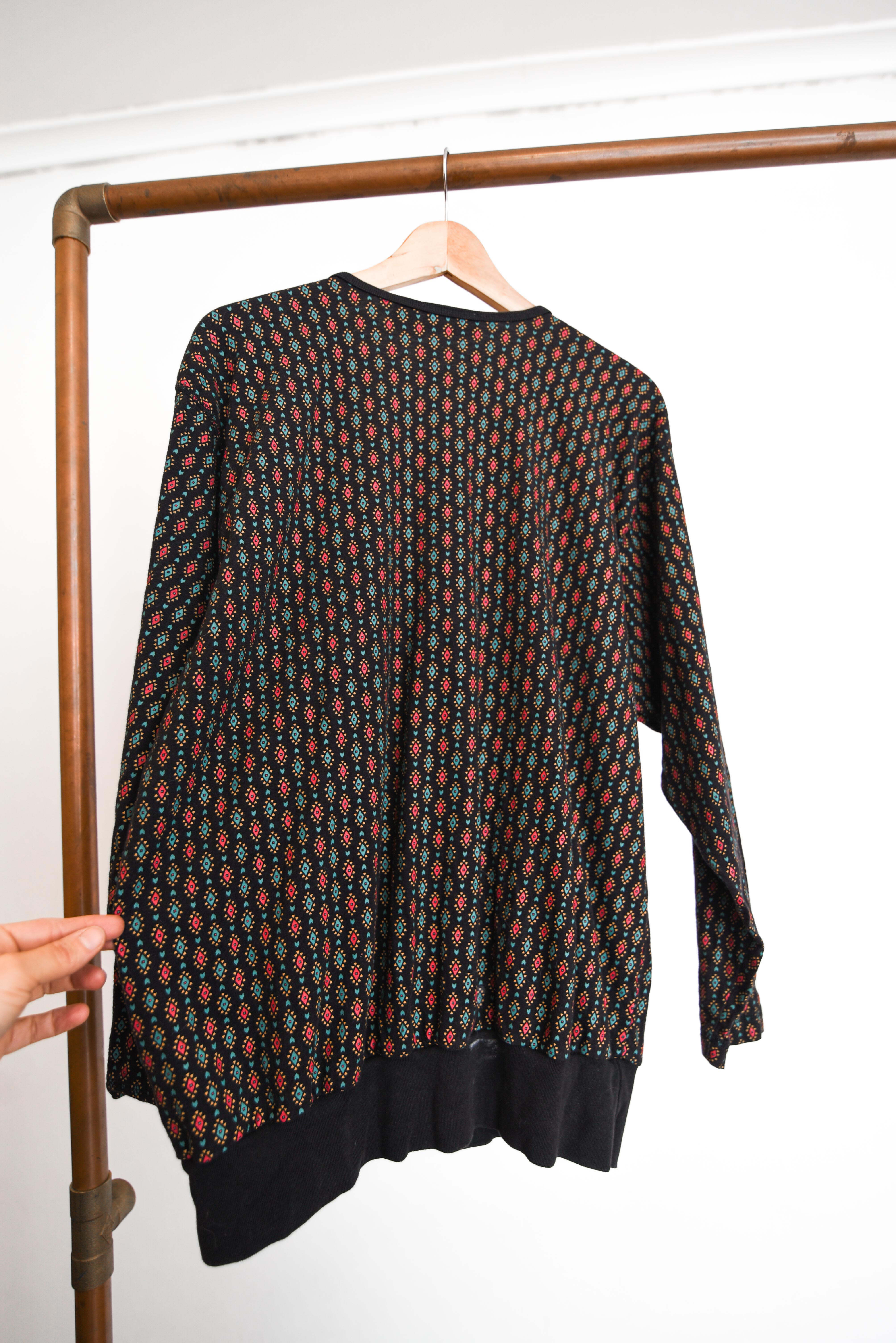 Polera 90s rombos Liz Claiborne
