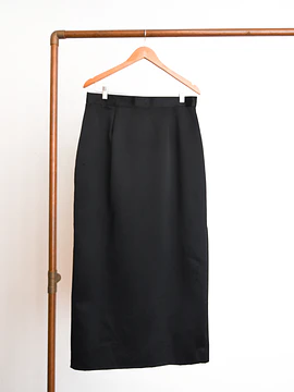 Maxi falda satín vintage Oleg Cassini