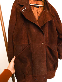 Chaqueta granate gamuza 90s