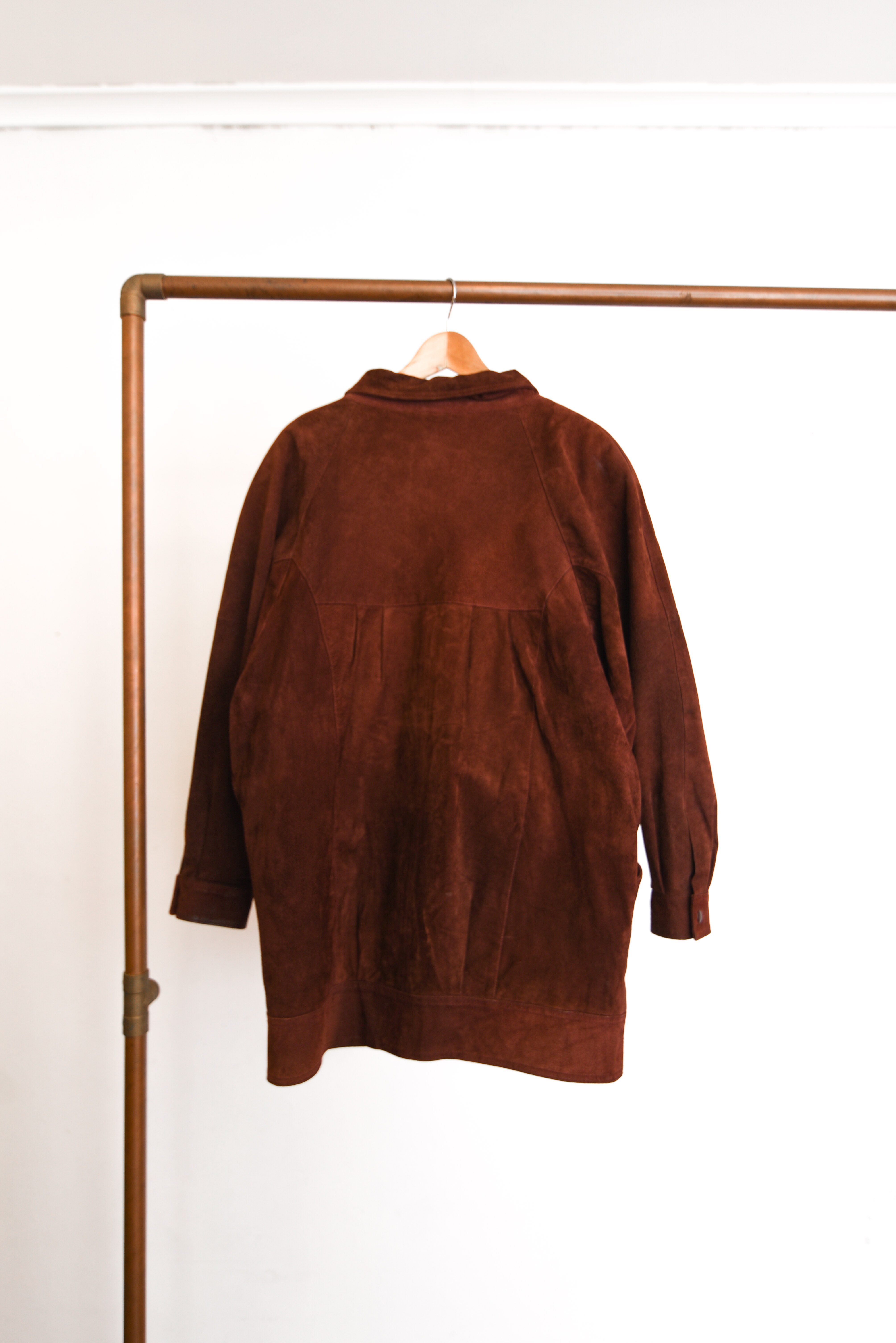 Chaqueta granate gamuza 90s