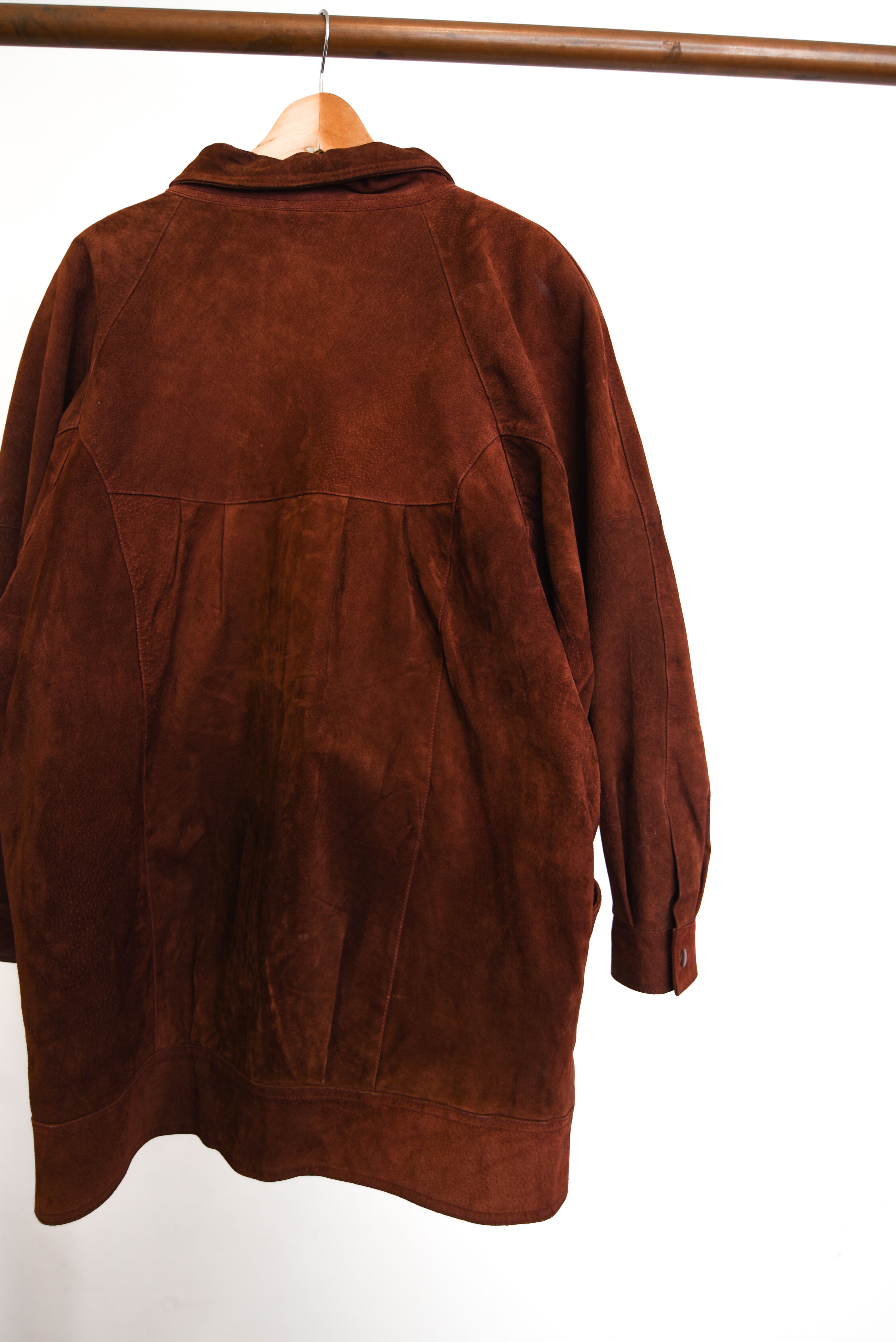 Chaqueta granate gamuza 90s