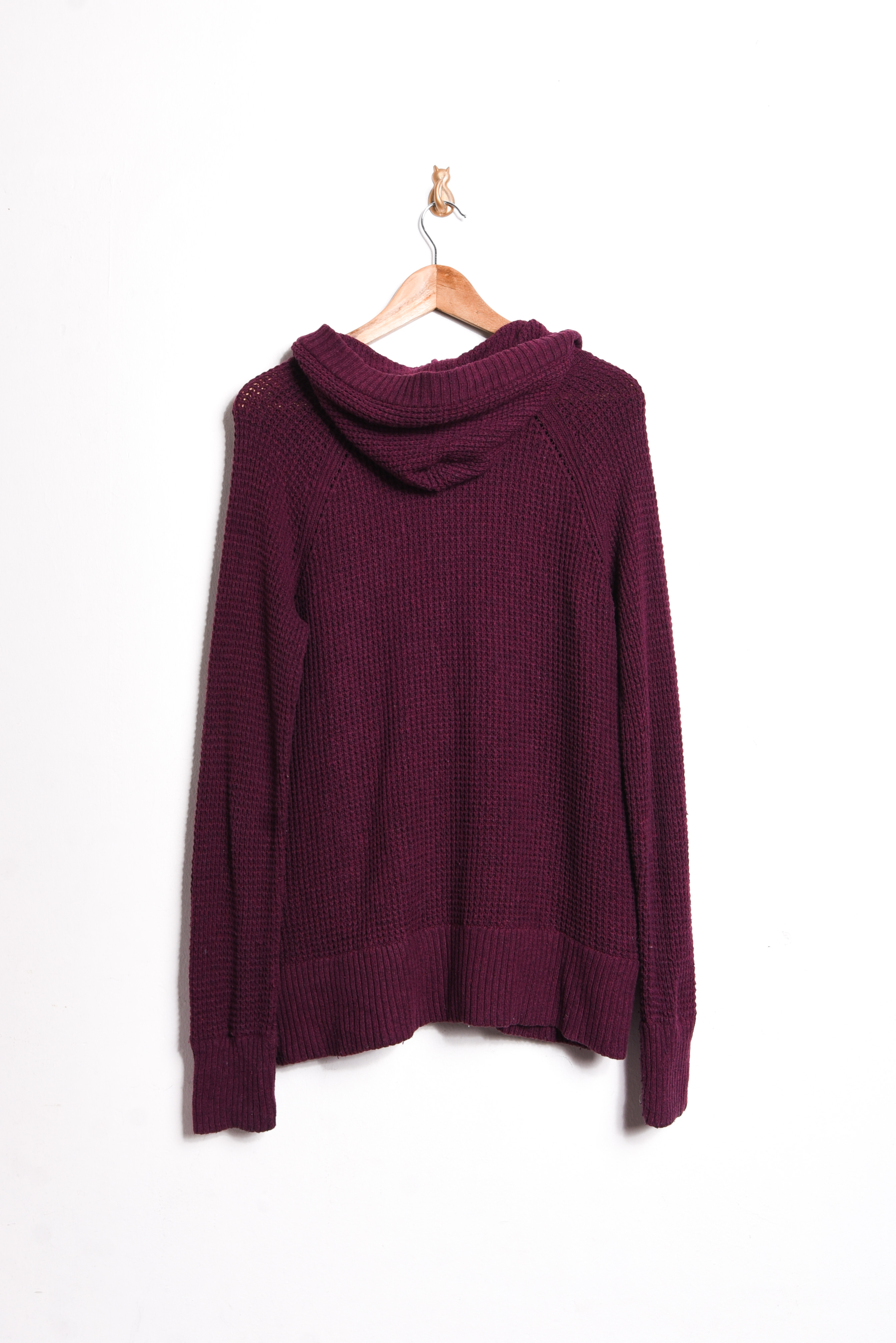 Chaleco burdeo zipper