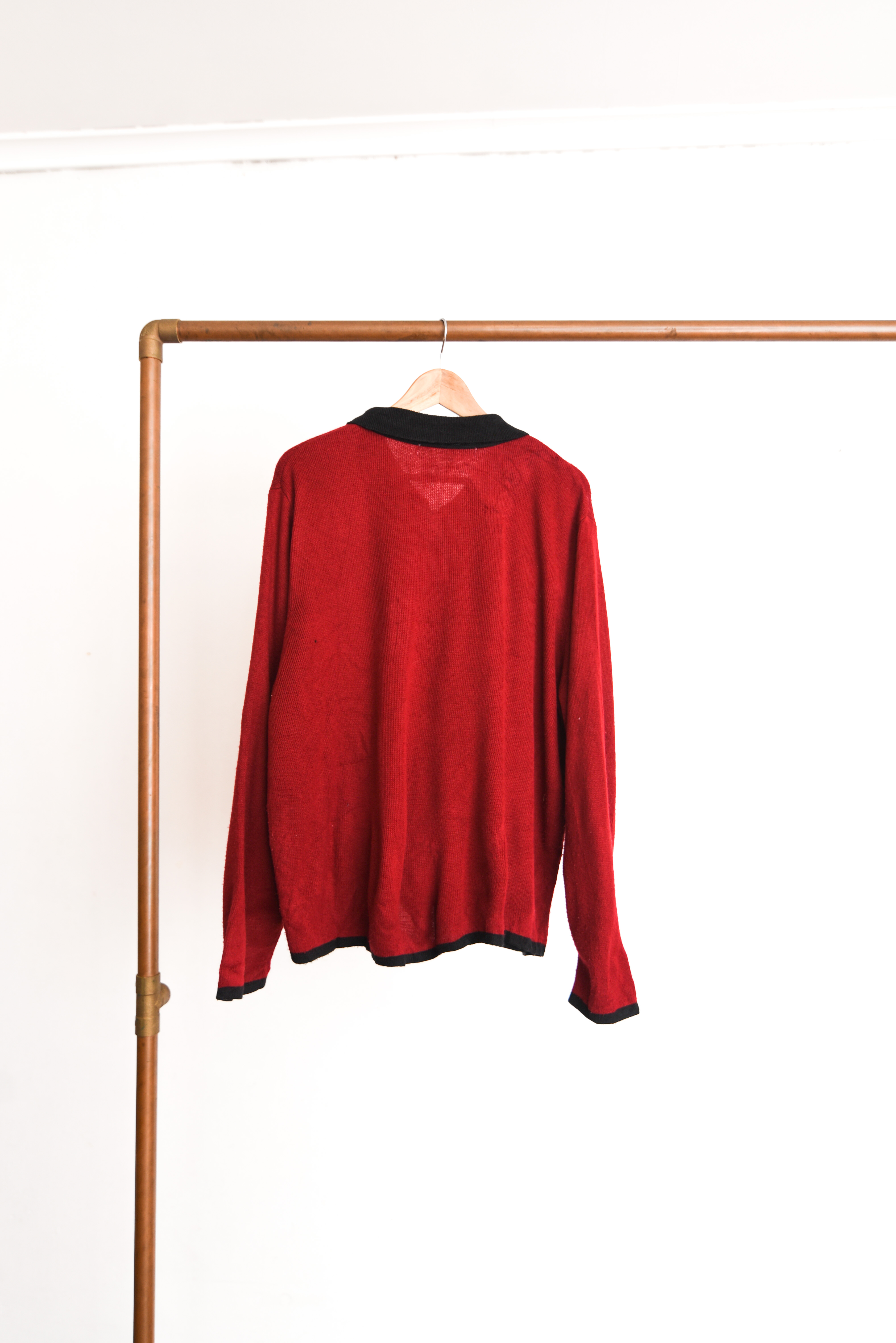 Cardigan burdeo zipper vintage