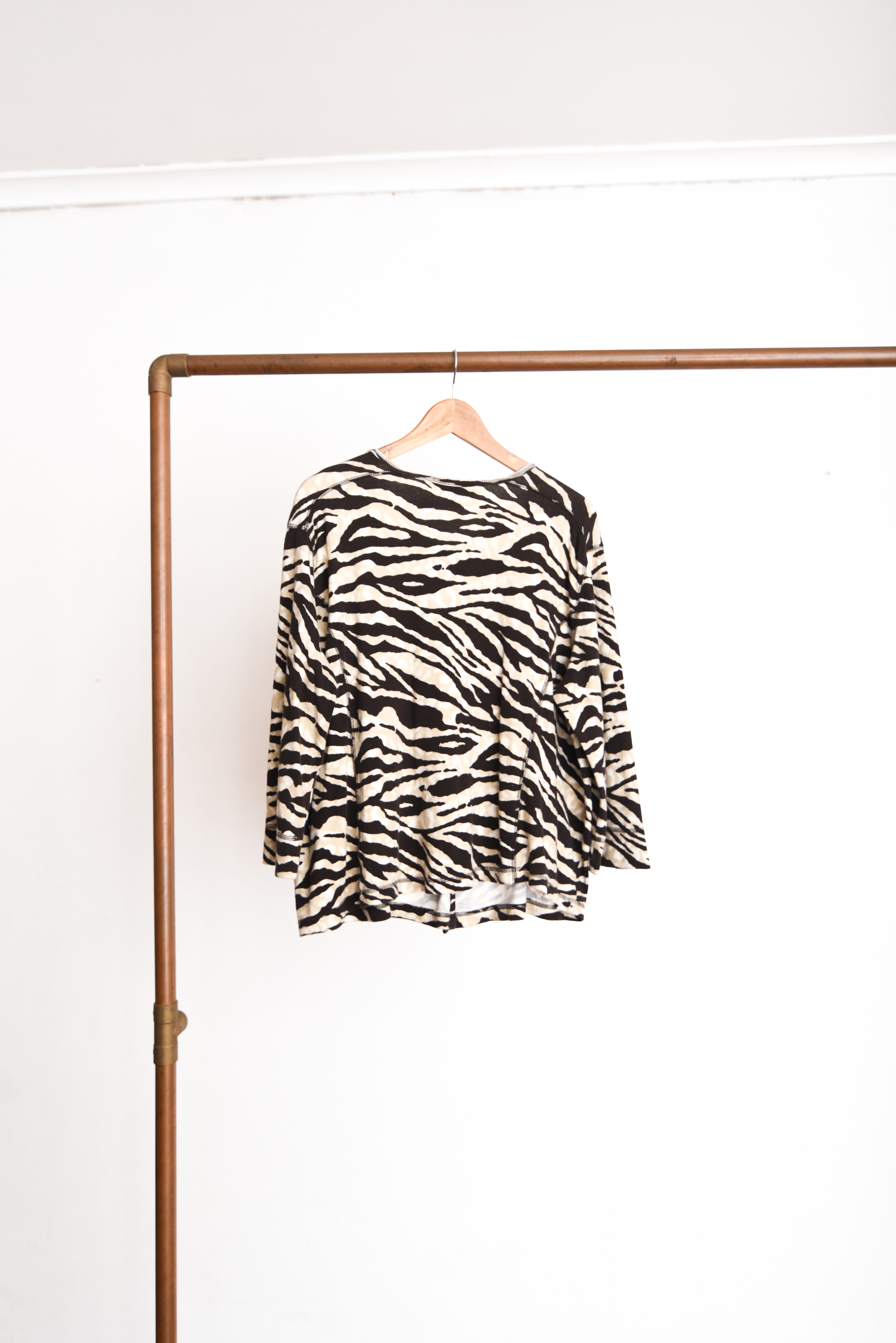 Cardigan nude animal print