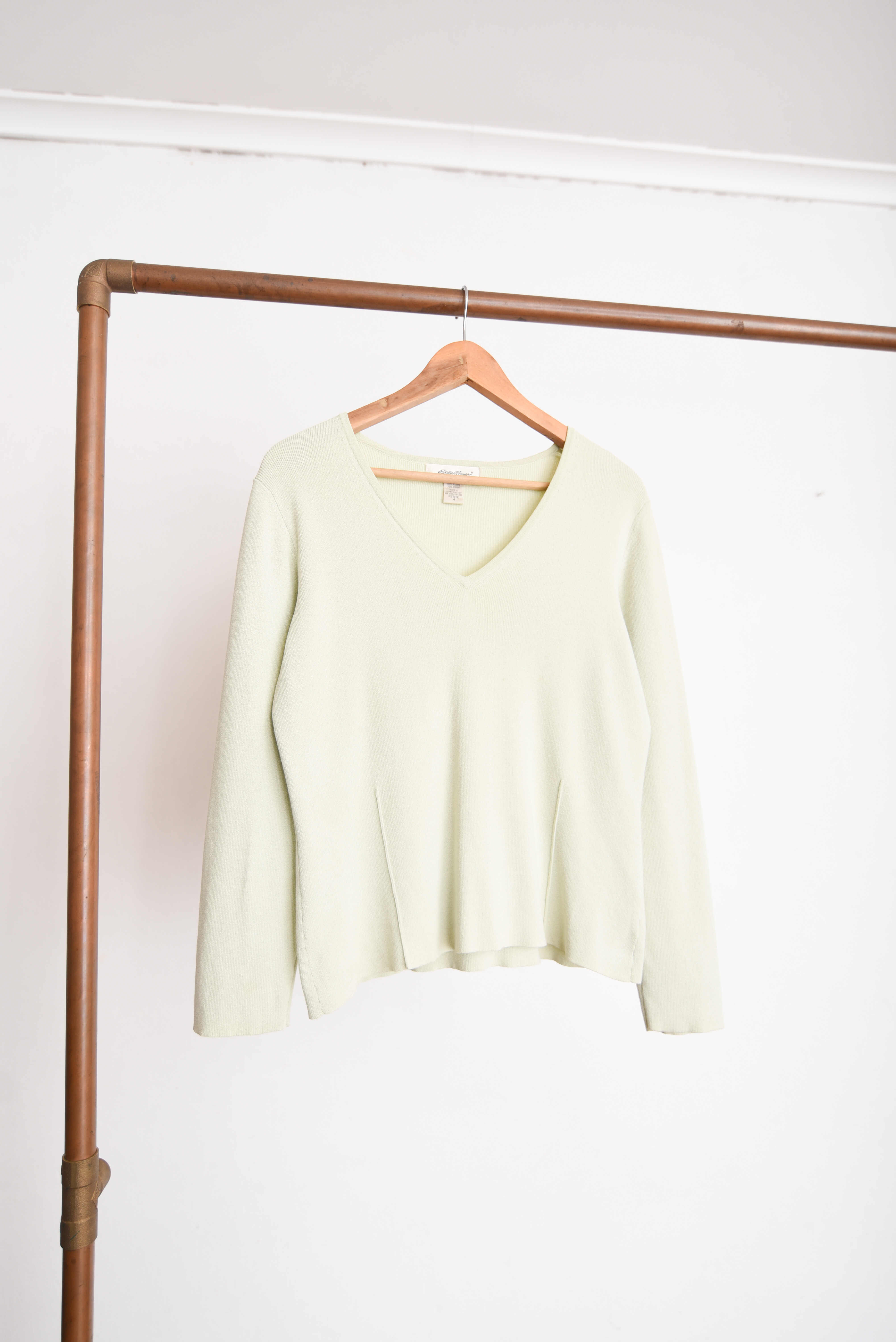 Top tejido marfil 90s