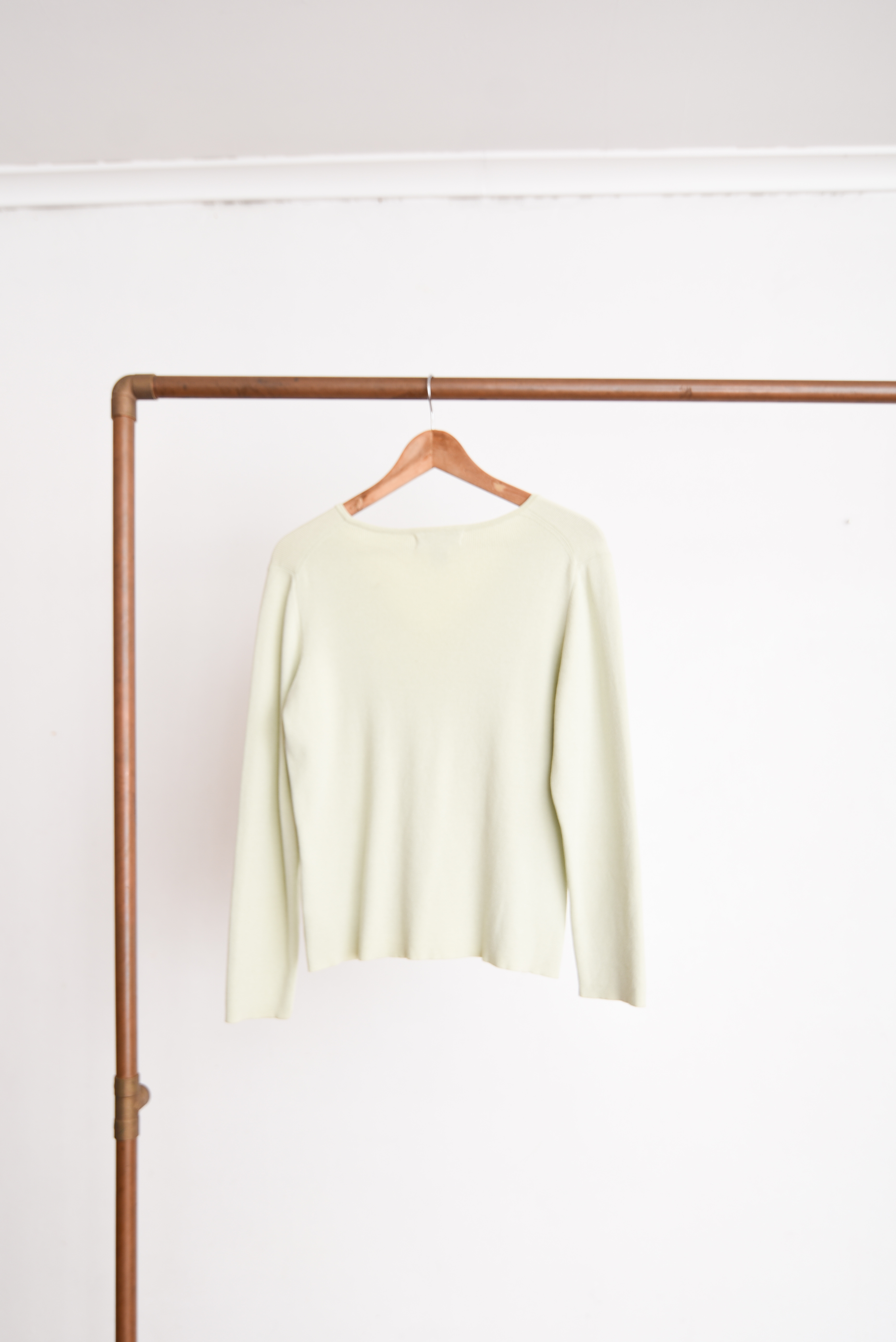 Top tejido marfil 90s