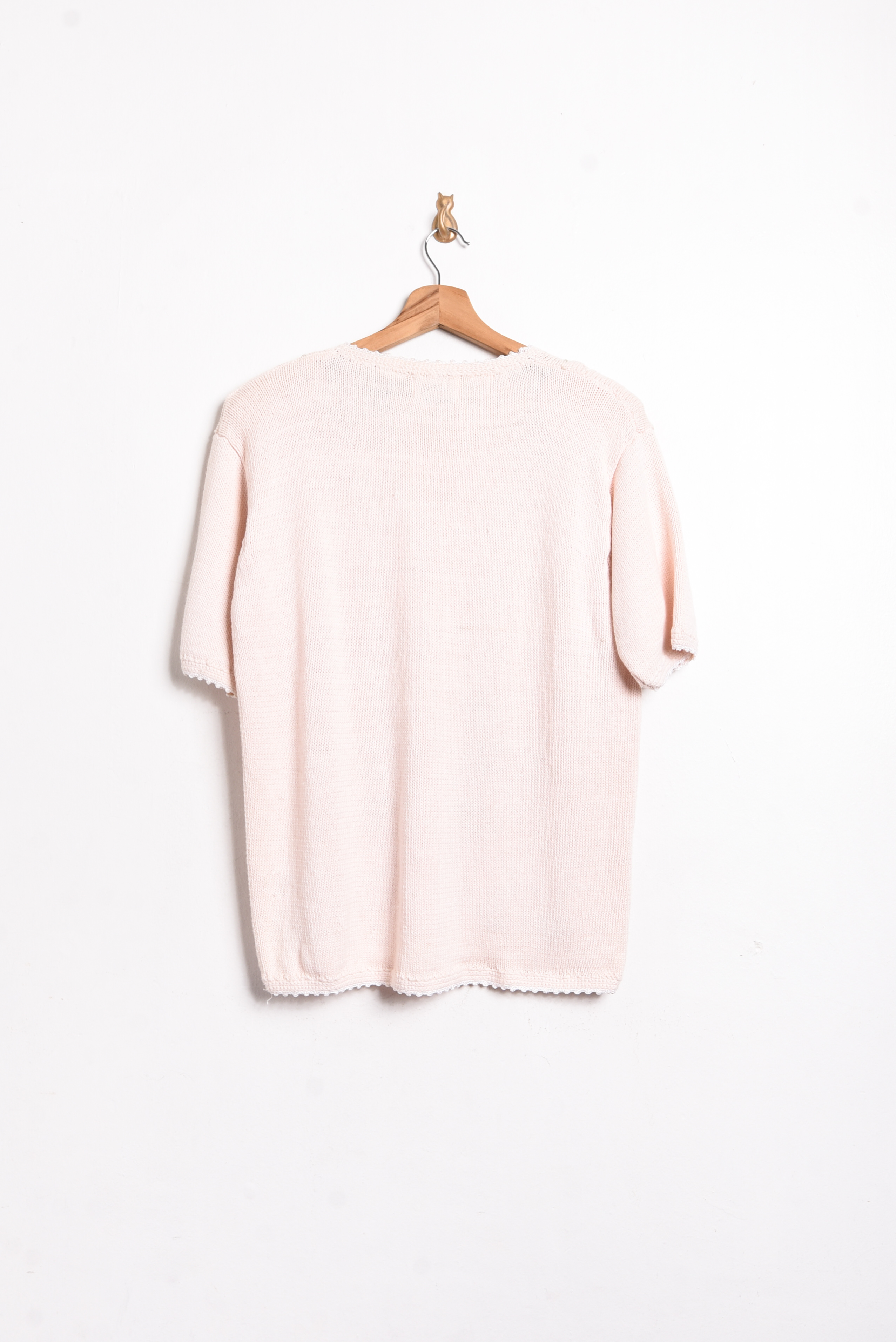 Top cottagecore vintage florecitas bordadas