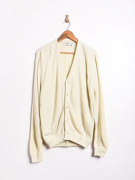 Cardigan marfil 70s vintage