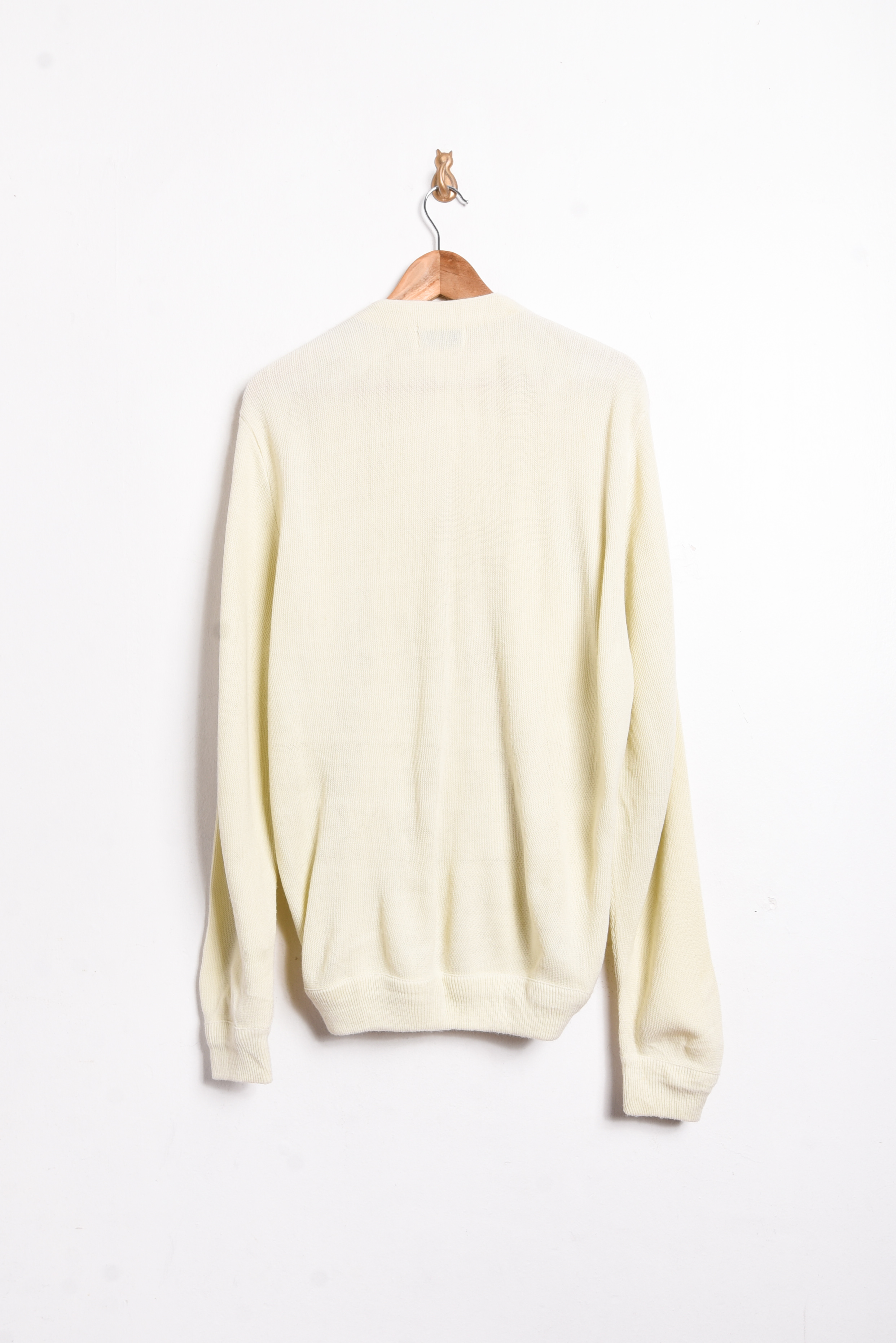 Cardigan marfil 70s vintage