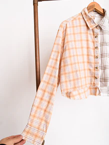 Camisa franela bicolor