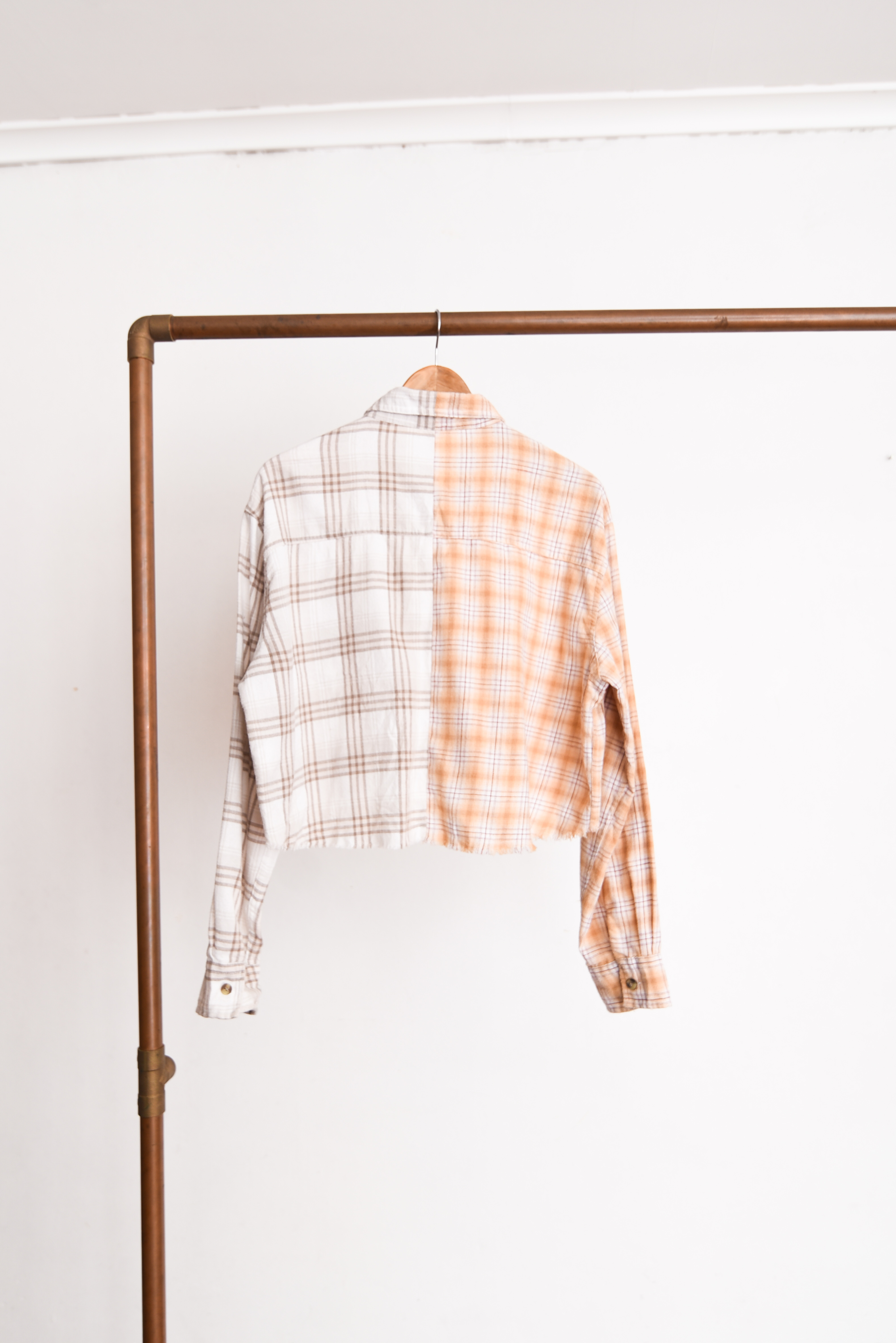 Camisa franela bicolor