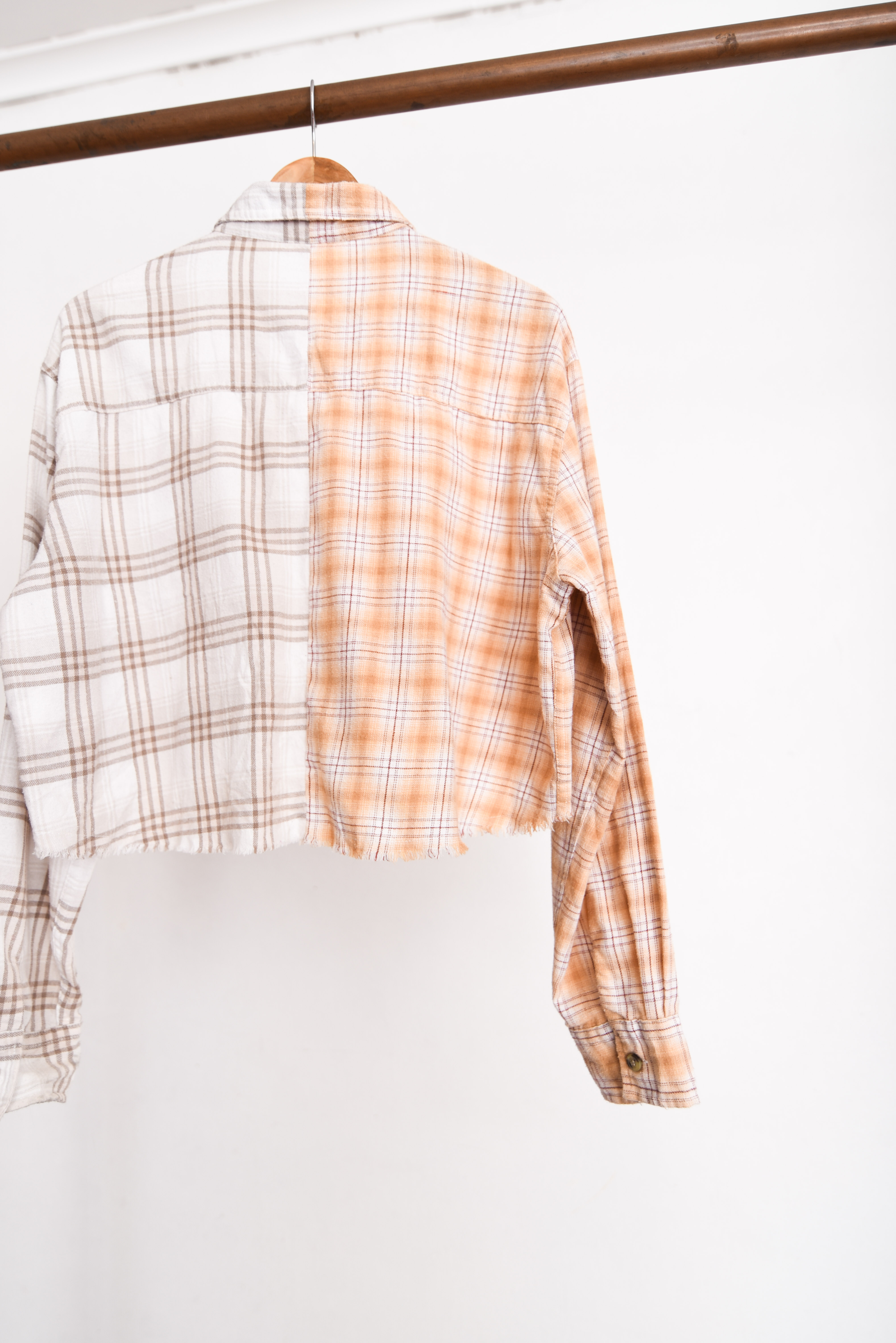 Camisa franela bicolor