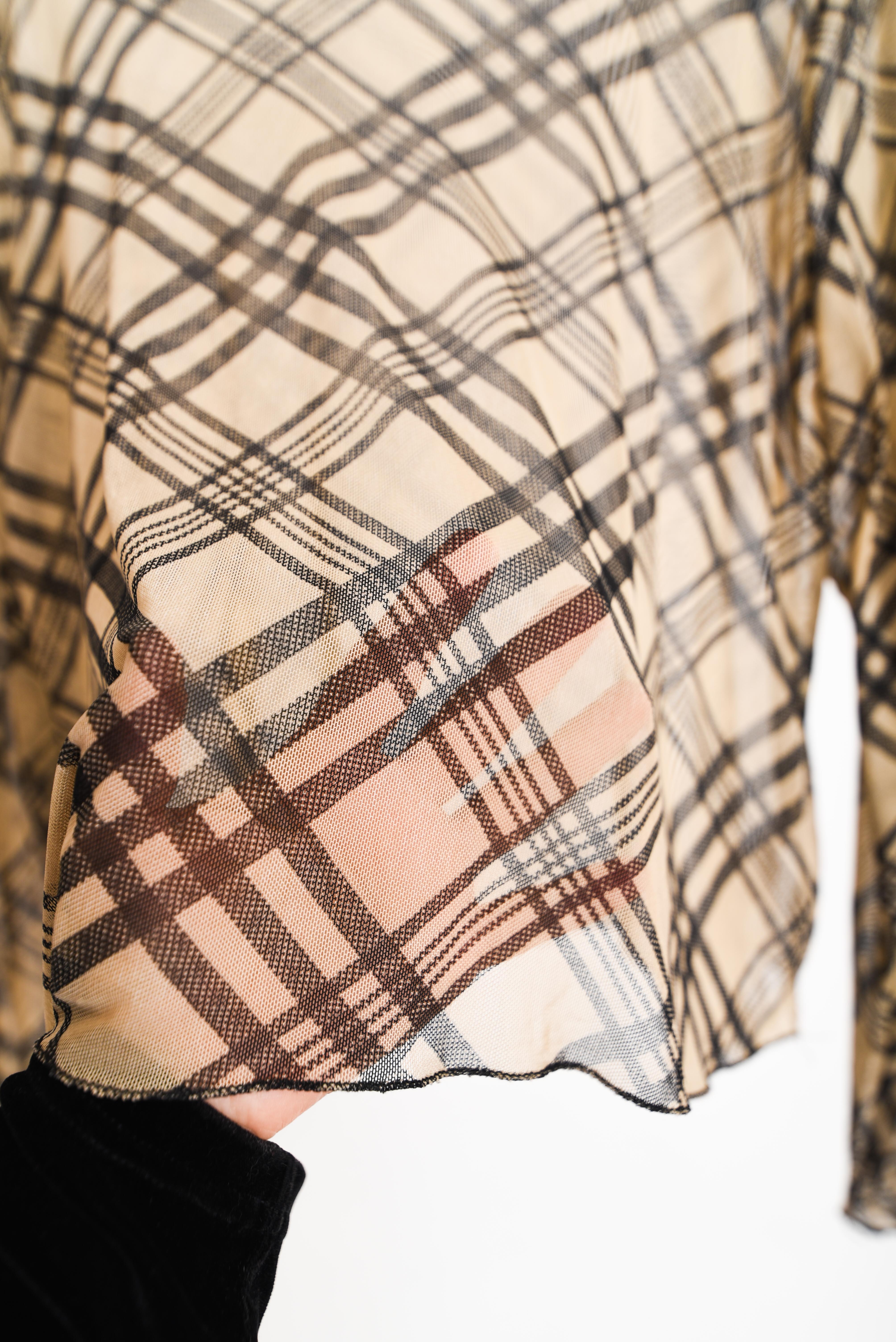 Top mesh tartán