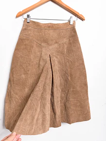 Falda vintage 70s gamuza