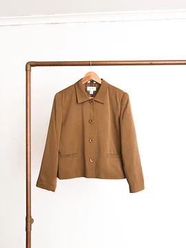 Chaqueta café 90s pure silk