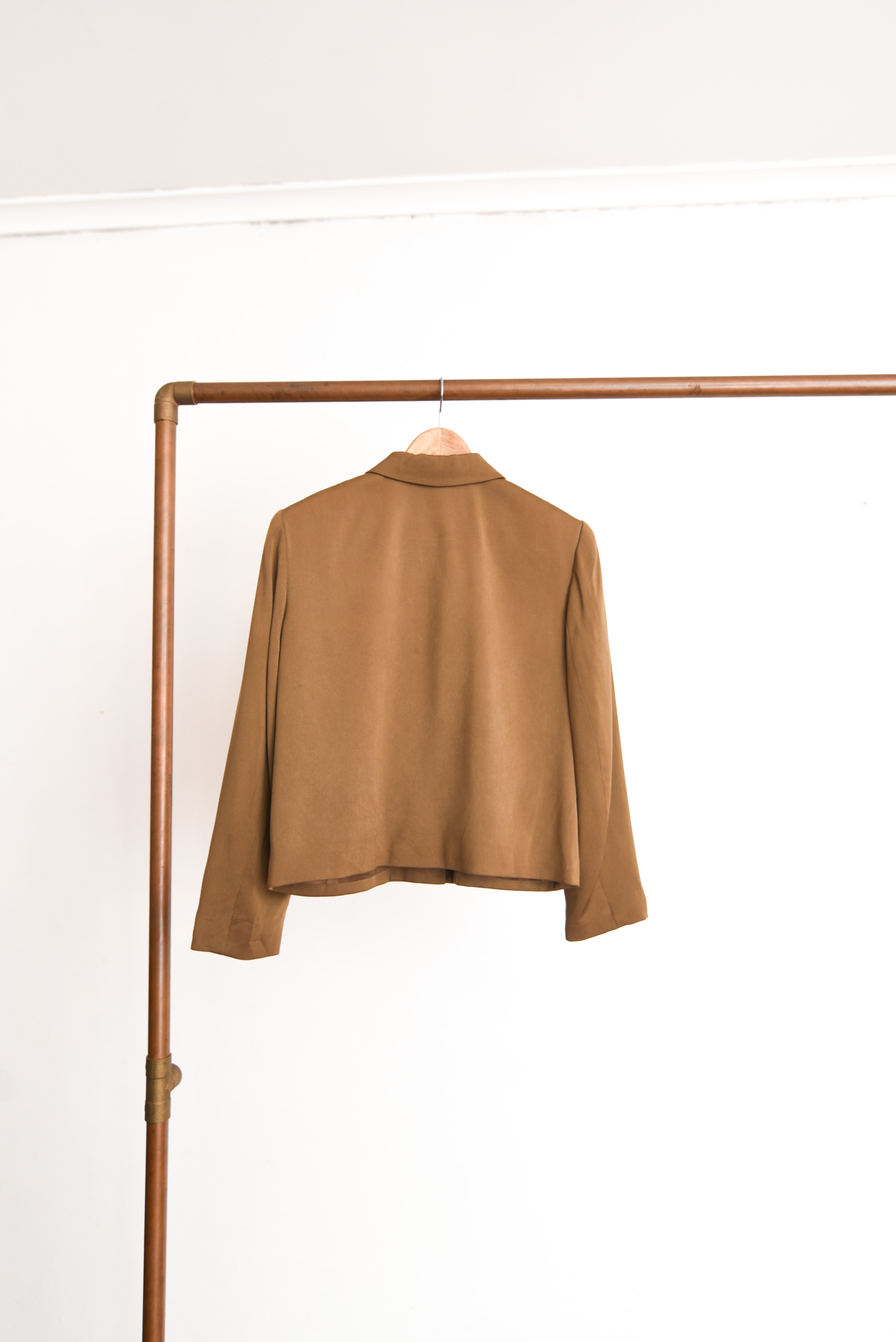 Chaqueta café 90s pure silk