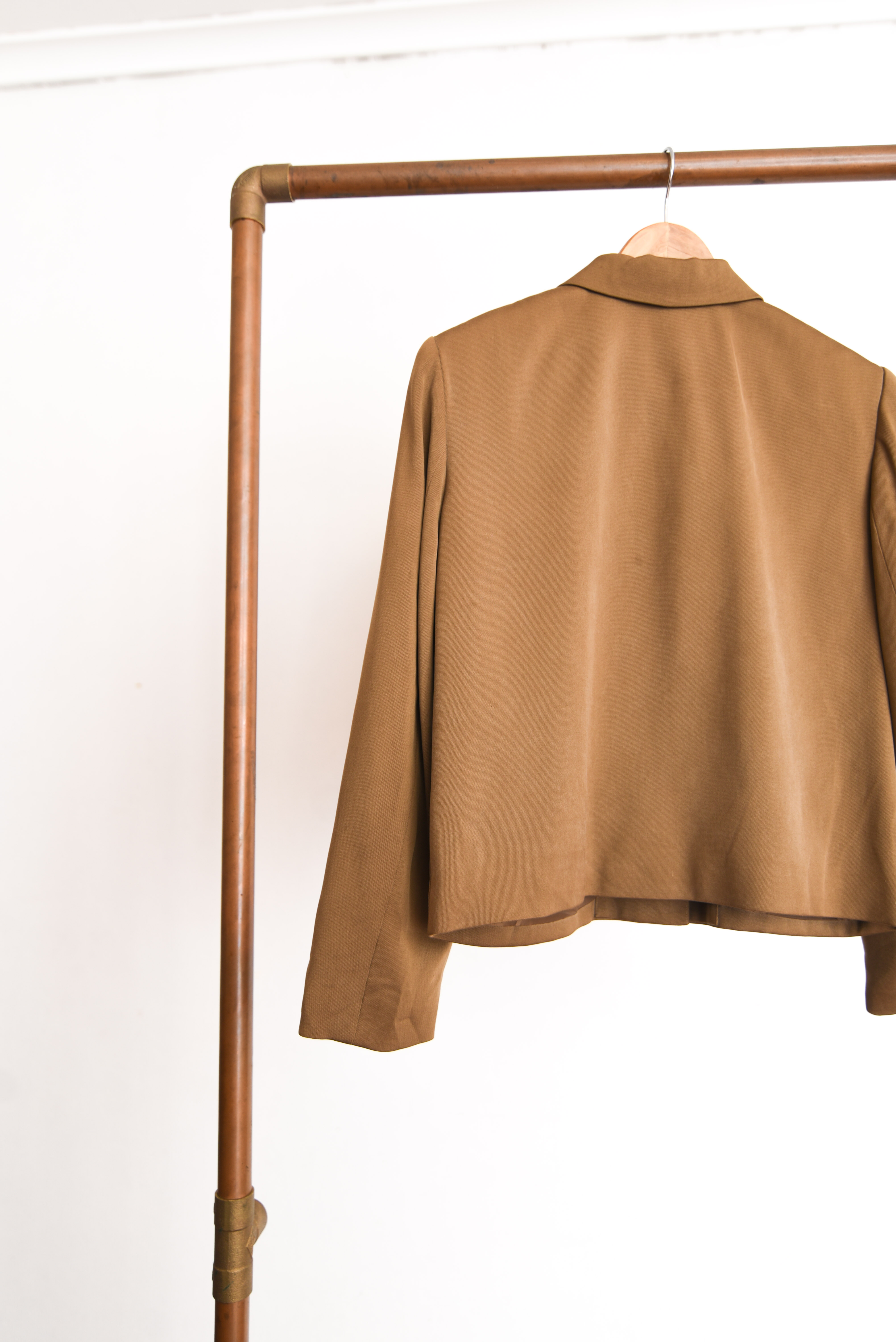 Chaqueta café 90s pure silk