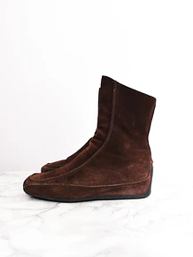 Botines vintage gamuza italianos
