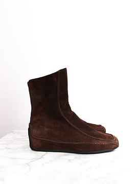 Botines vintage gamuza italianos